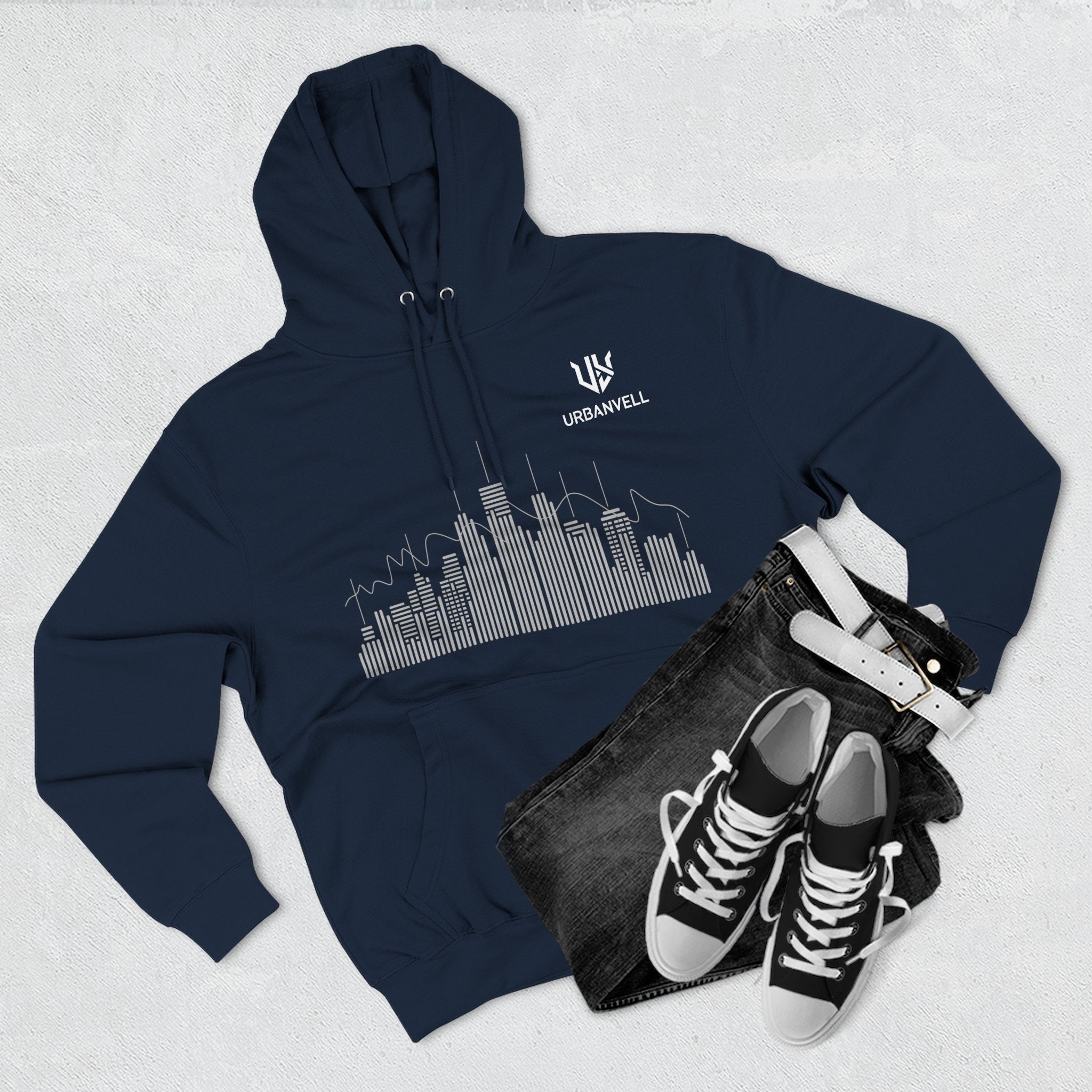 City Skyline Hoodie — URBANVELL Minimalist Skyline Pullover