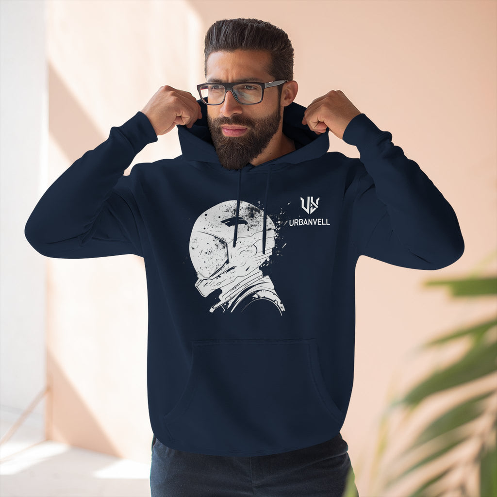 Helmet Hoodie — Vintage Space Helmet Graphic Fleece Hoodie