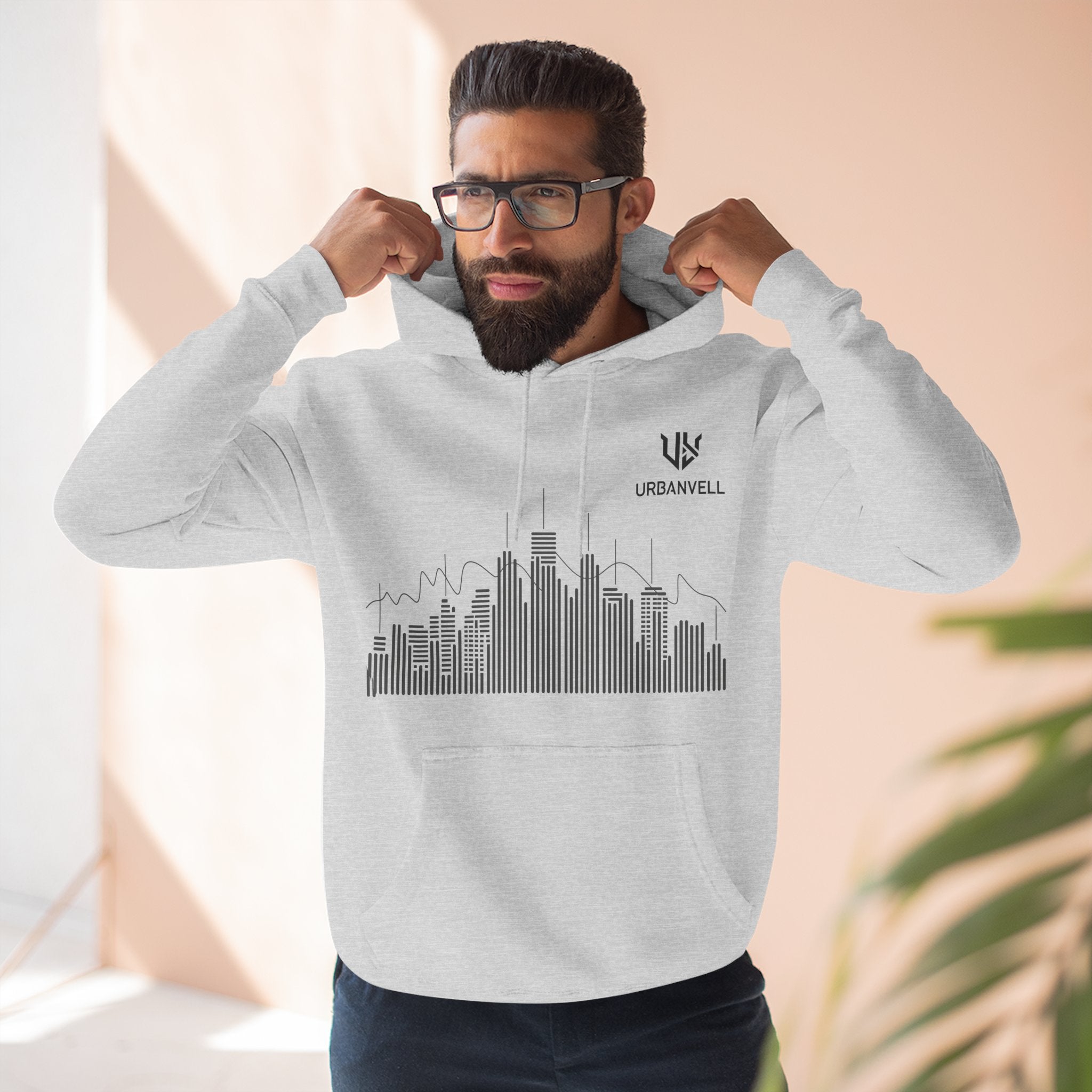 City Skyline Hoodie — URBANVELL Minimalist Skyline Pullover
