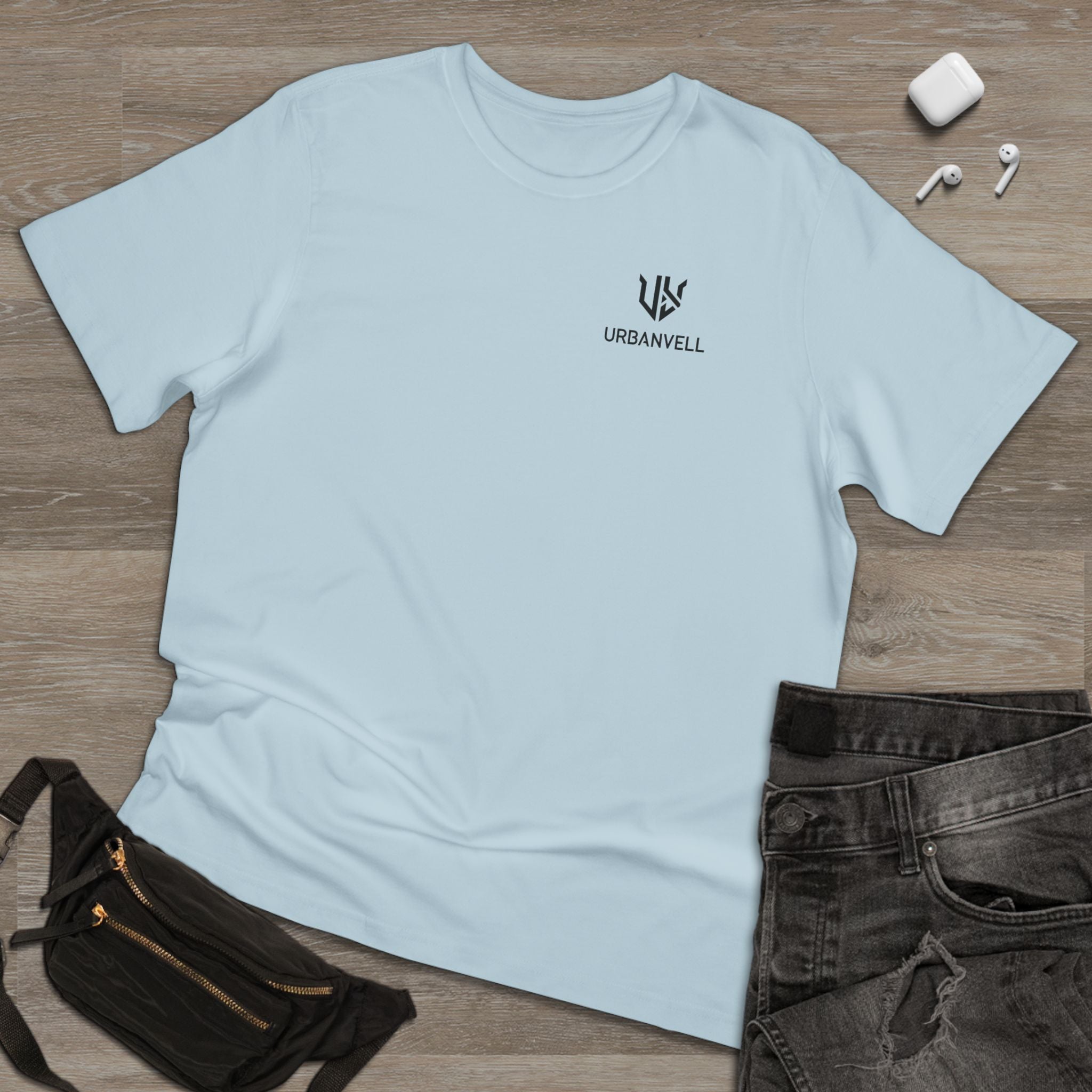 Urbanvell Minimal Logo T-Shirt — White Chest Emblem