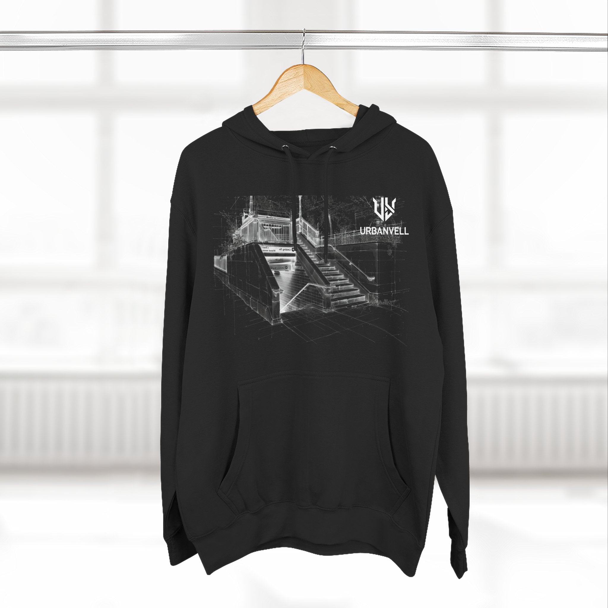 Metro Station Sketch Hoodie — URBANVELL