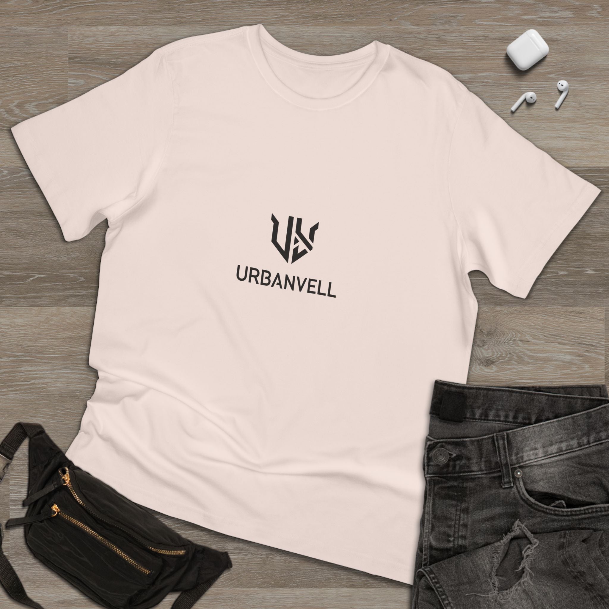 T-Shirt  — Minimal URBANVELL Medium Centered Logo Tee