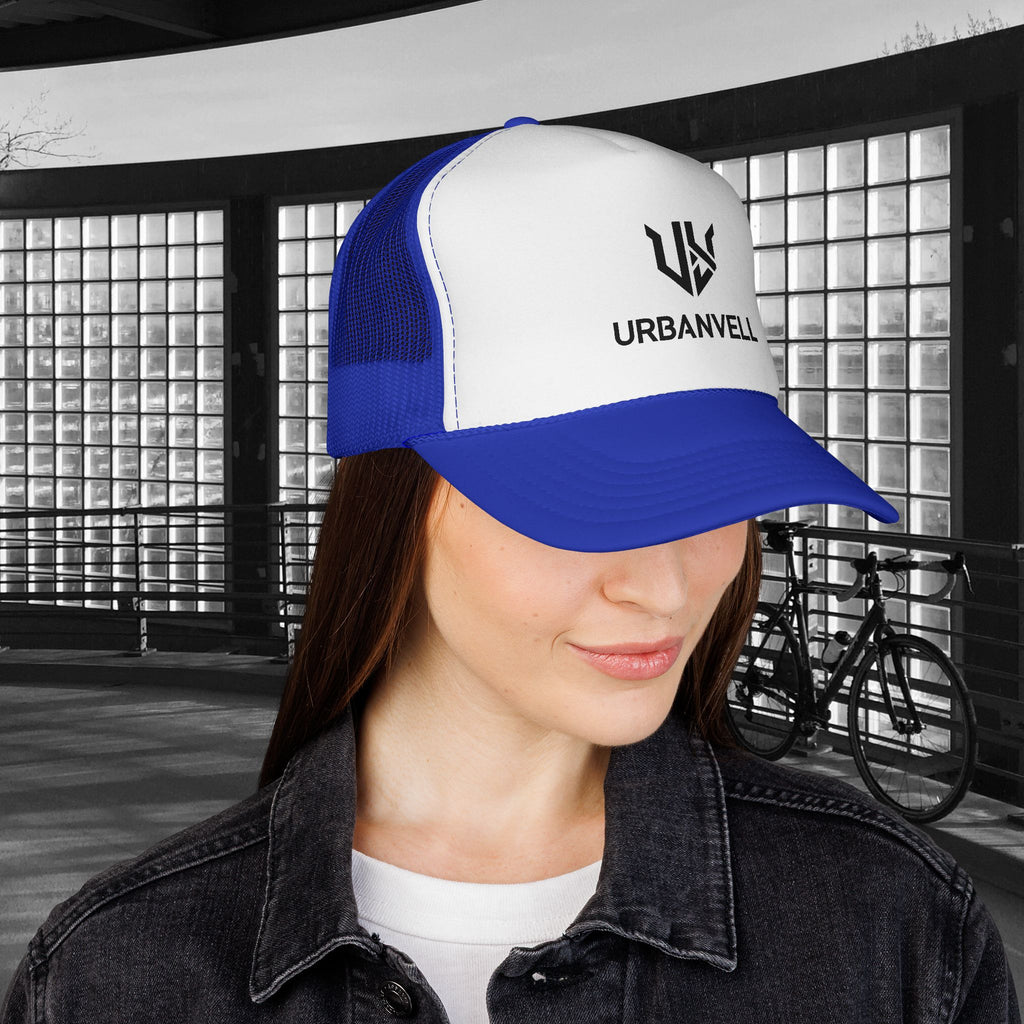 URBANVELL Logo Cap — Distressed Streetwear Mesh Hat
