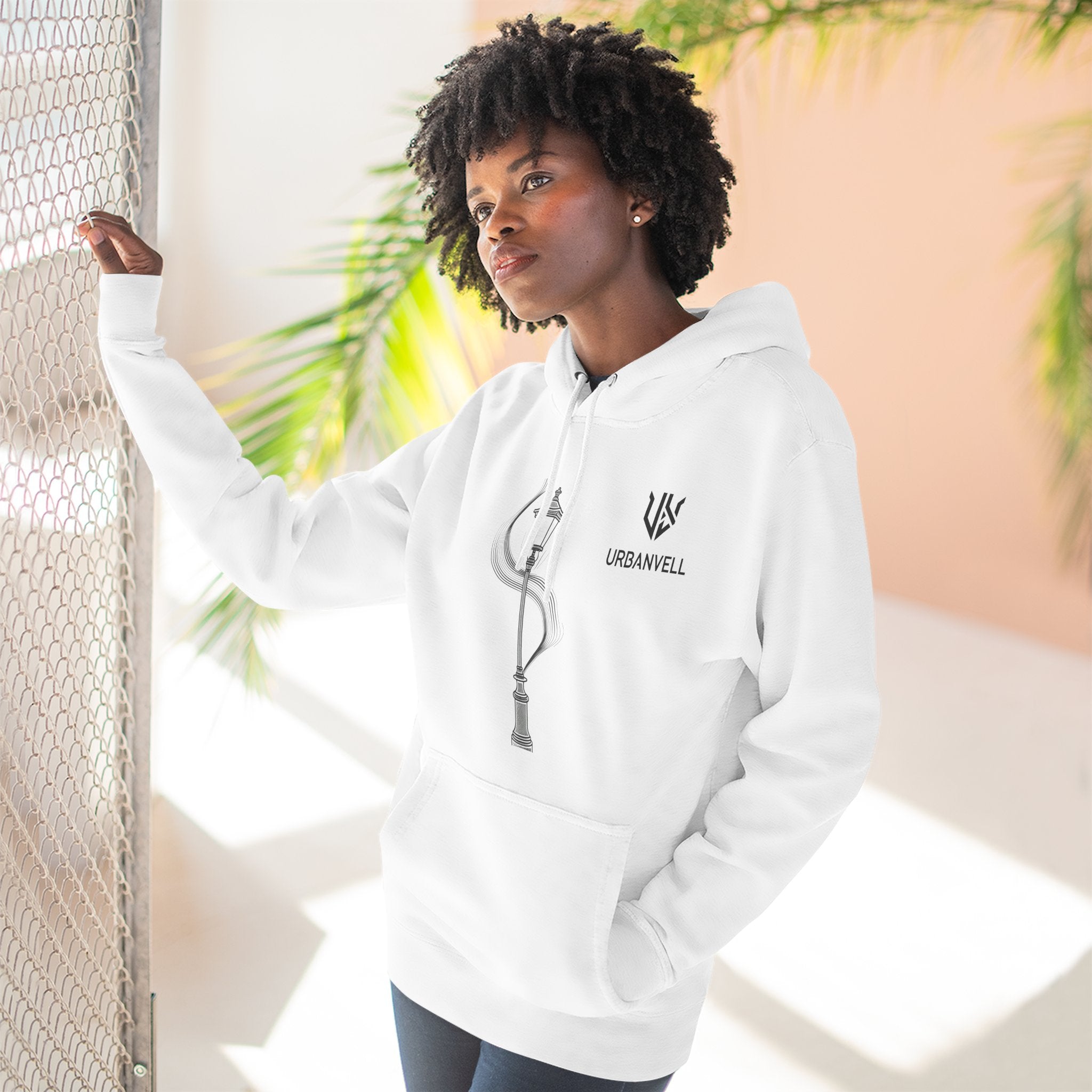 Streetlamp Hoodie — Minimalist Urban Fleece Hoodie