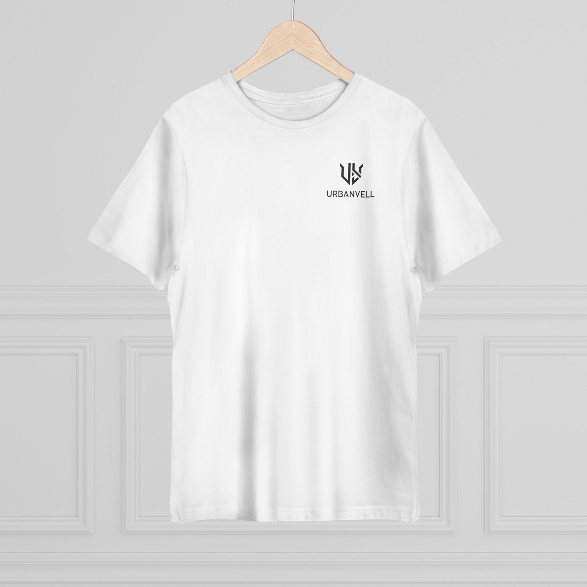 Urbanvell Minimal Logo T-Shirt — White Chest Emblem