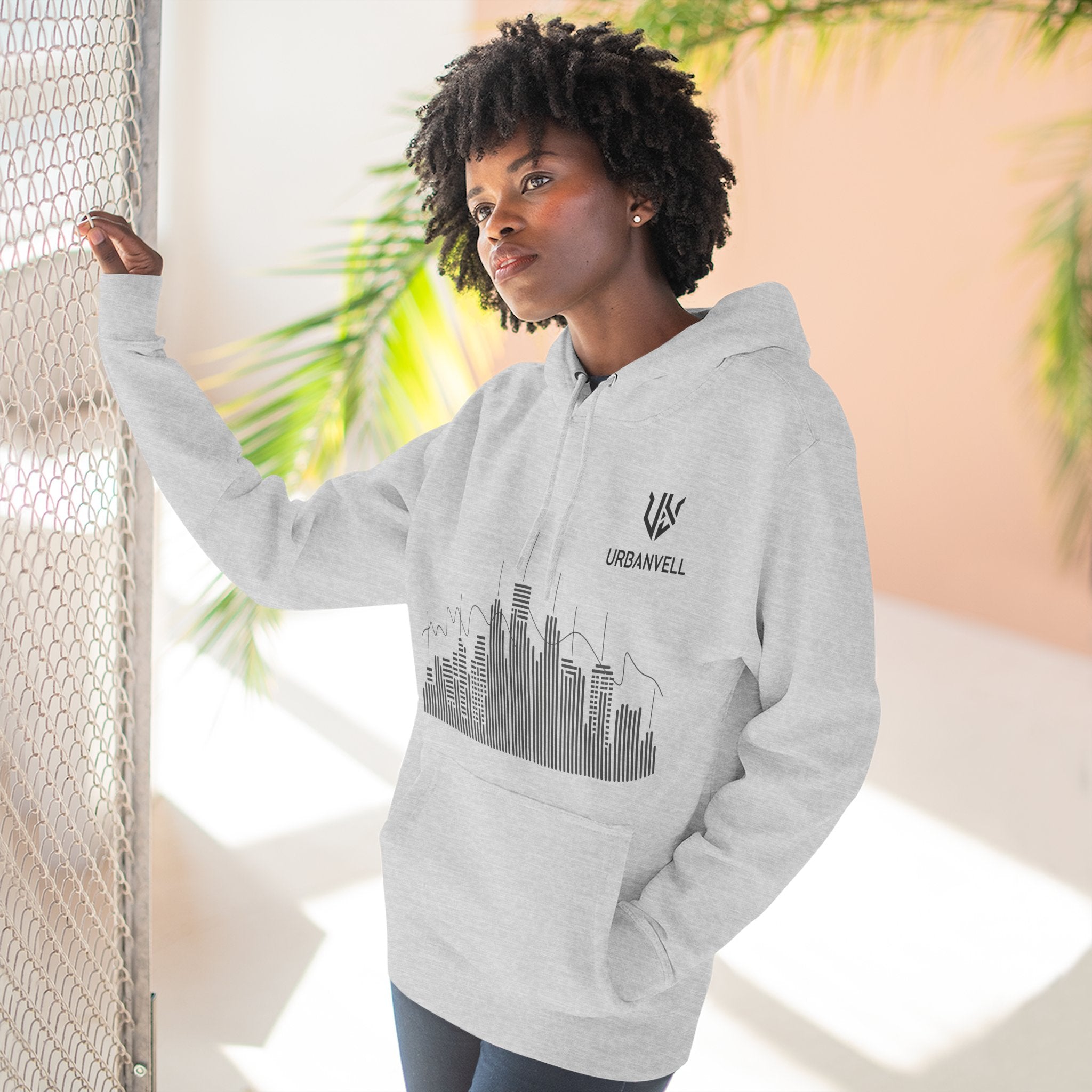 City Skyline Hoodie — URBANVELL Minimalist Skyline Pullover
