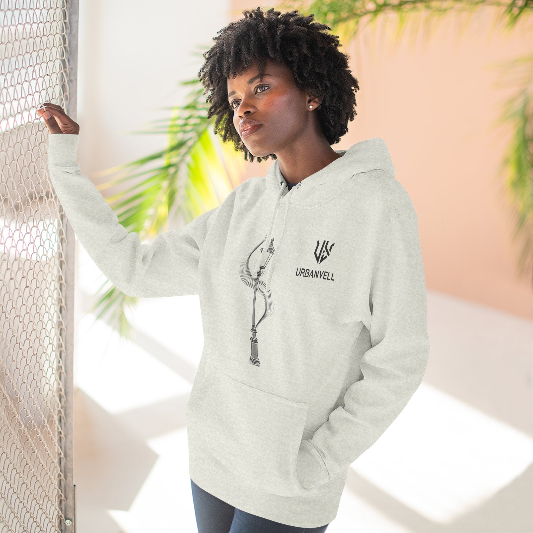 Streetlamp Hoodie — Minimalist Urban Fleece Hoodie
