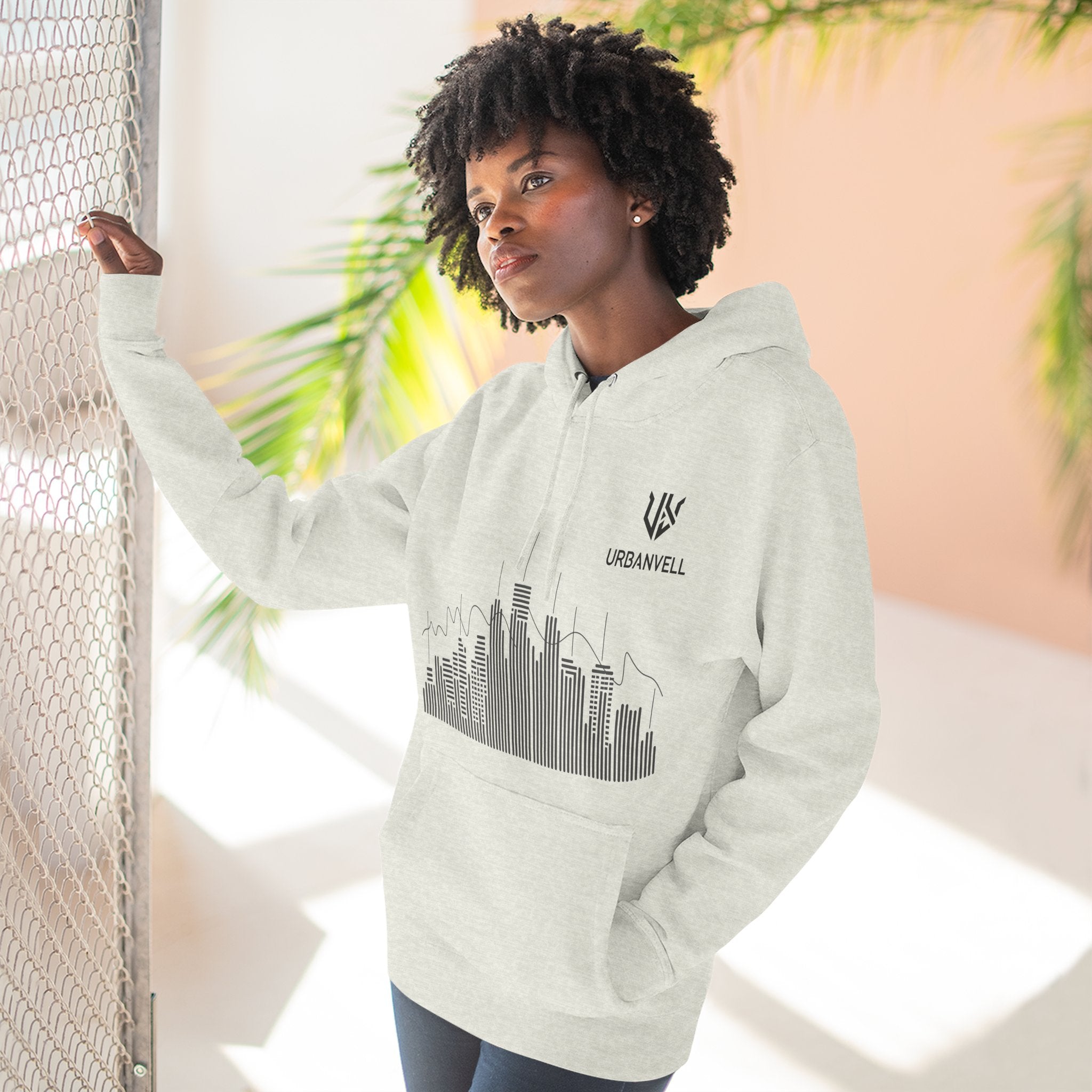 City Skyline Hoodie — URBANVELL Minimalist Skyline Pullover