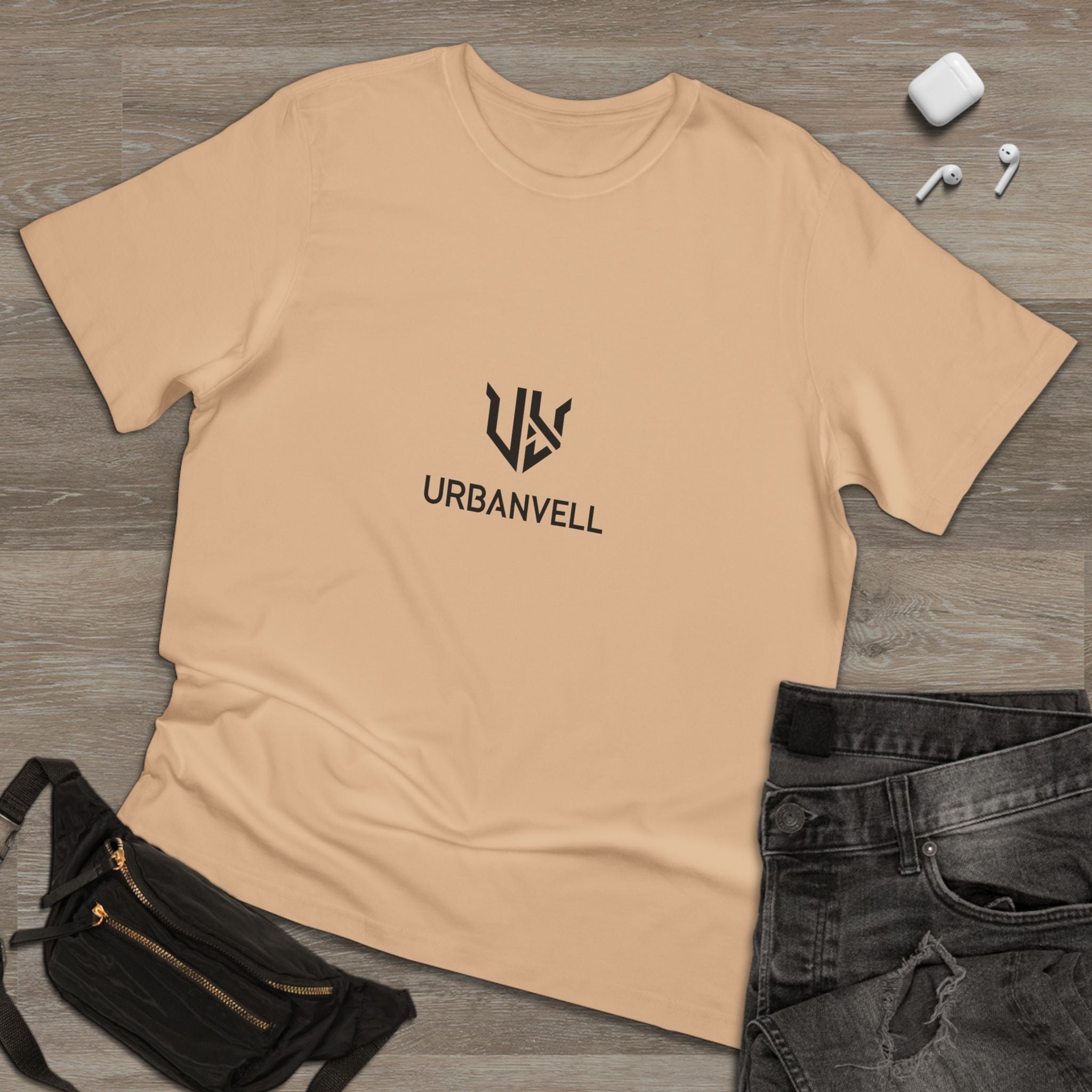 T-Shirt  — Minimal URBANVELL Medium Centered Logo Tee