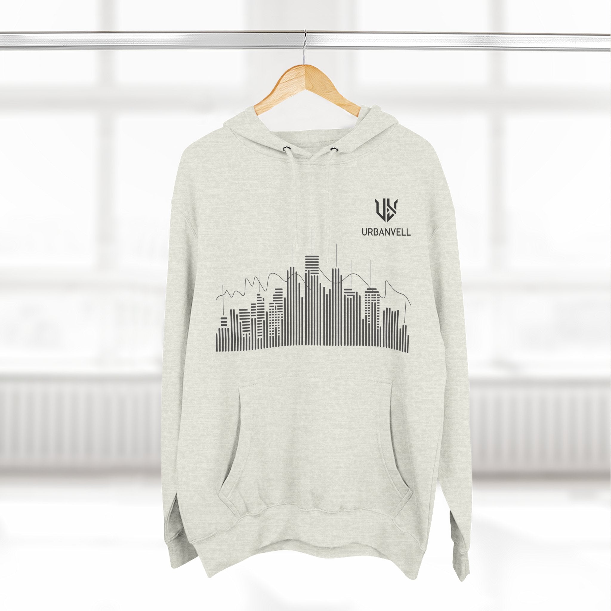 City Skyline Hoodie — URBANVELL Minimalist Skyline Pullover