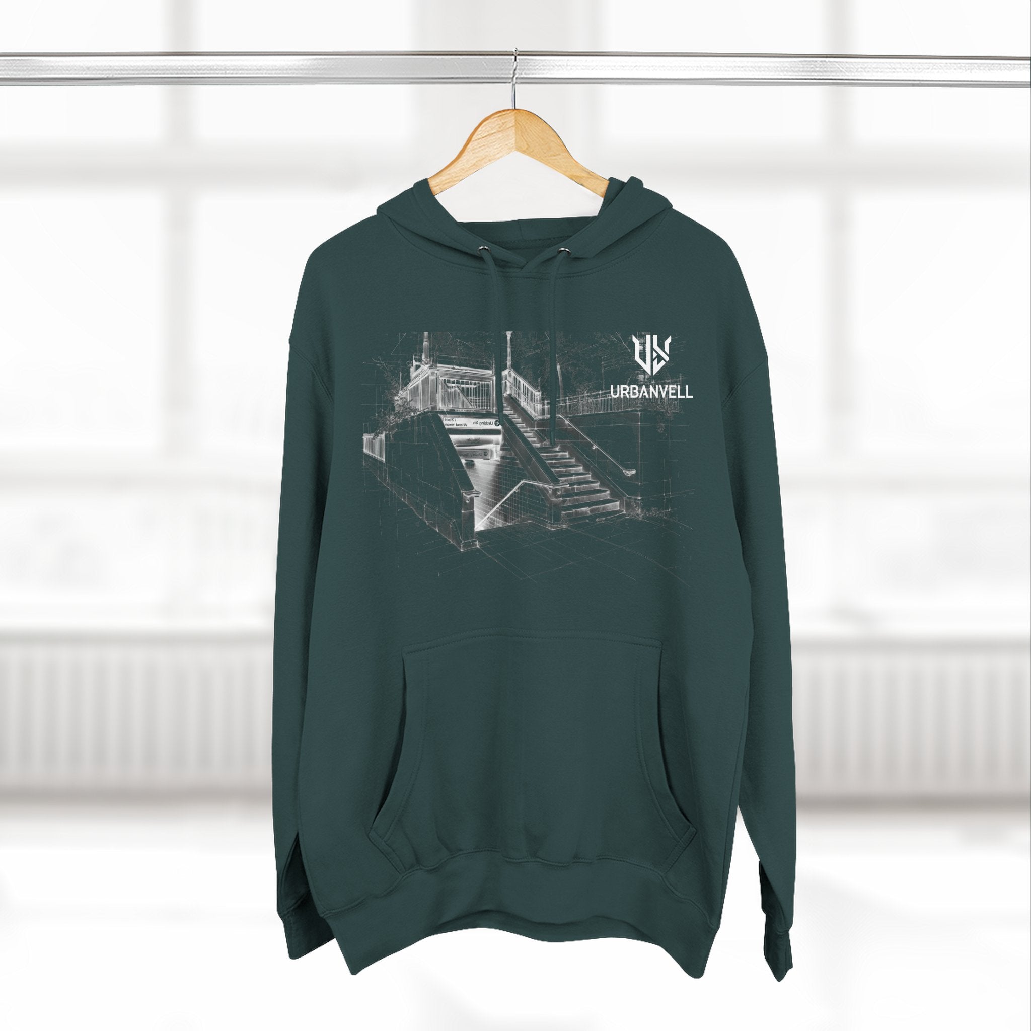 Metro Station Sketch Hoodie — URBANVELL