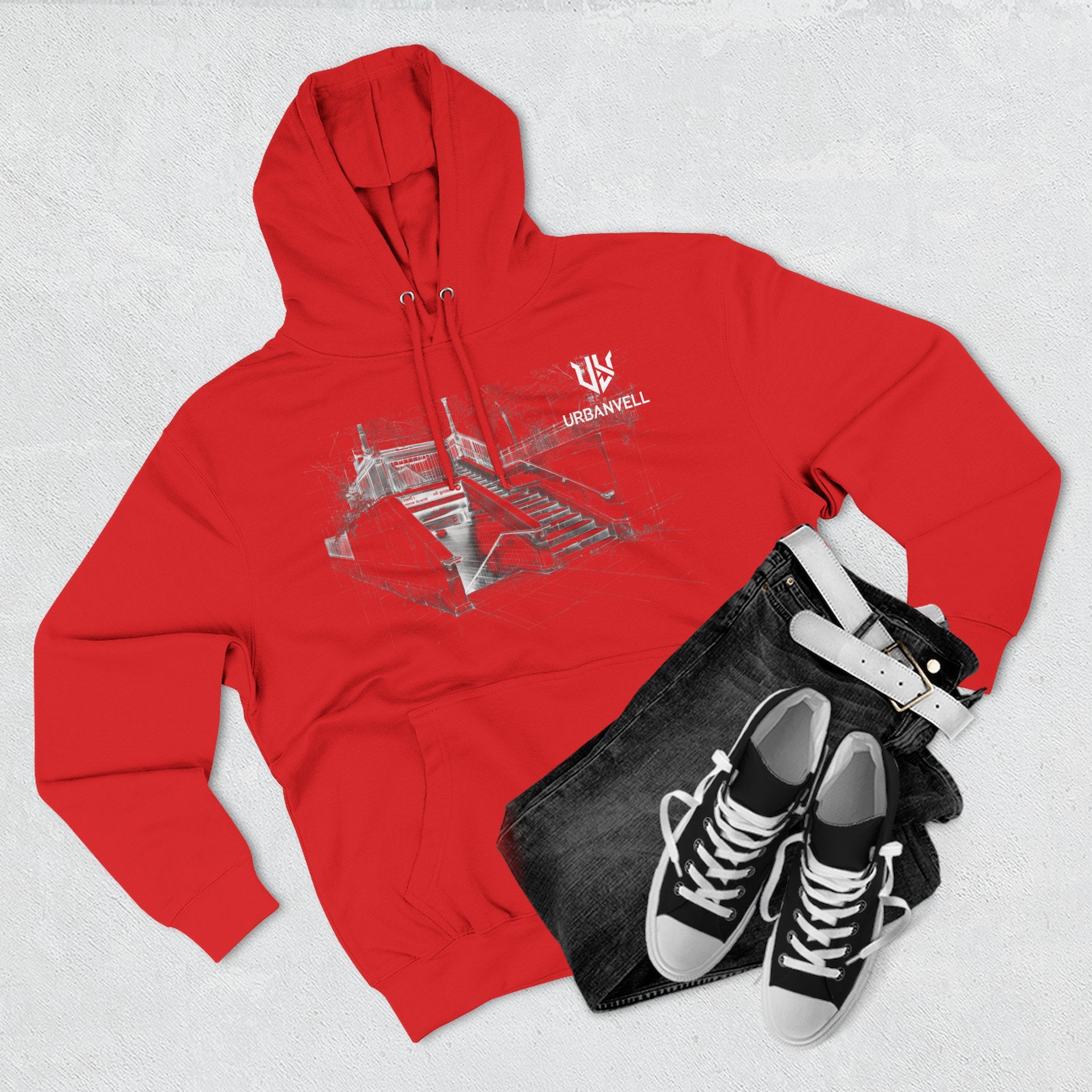 Metro Station Sketch Hoodie — URBANVELL