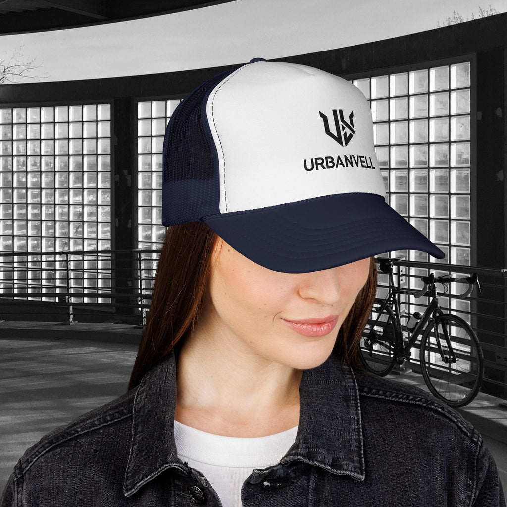 URBANVELL Logo Cap — Distressed Streetwear Mesh Hat