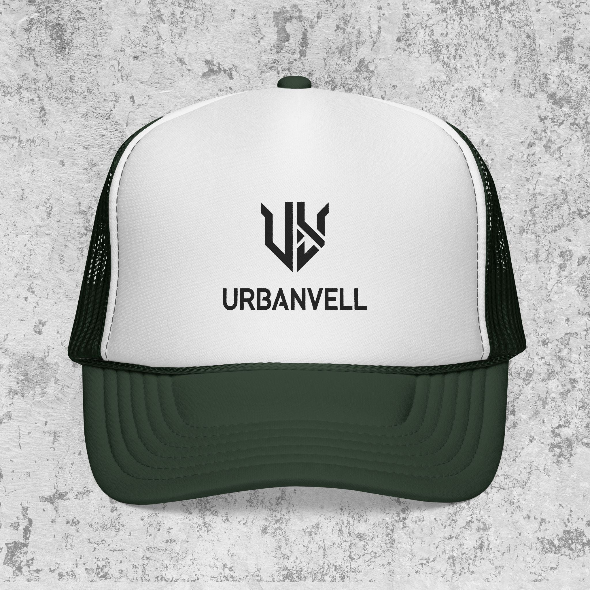 URBANVELL Logo Cap — Distressed Streetwear Mesh Hat