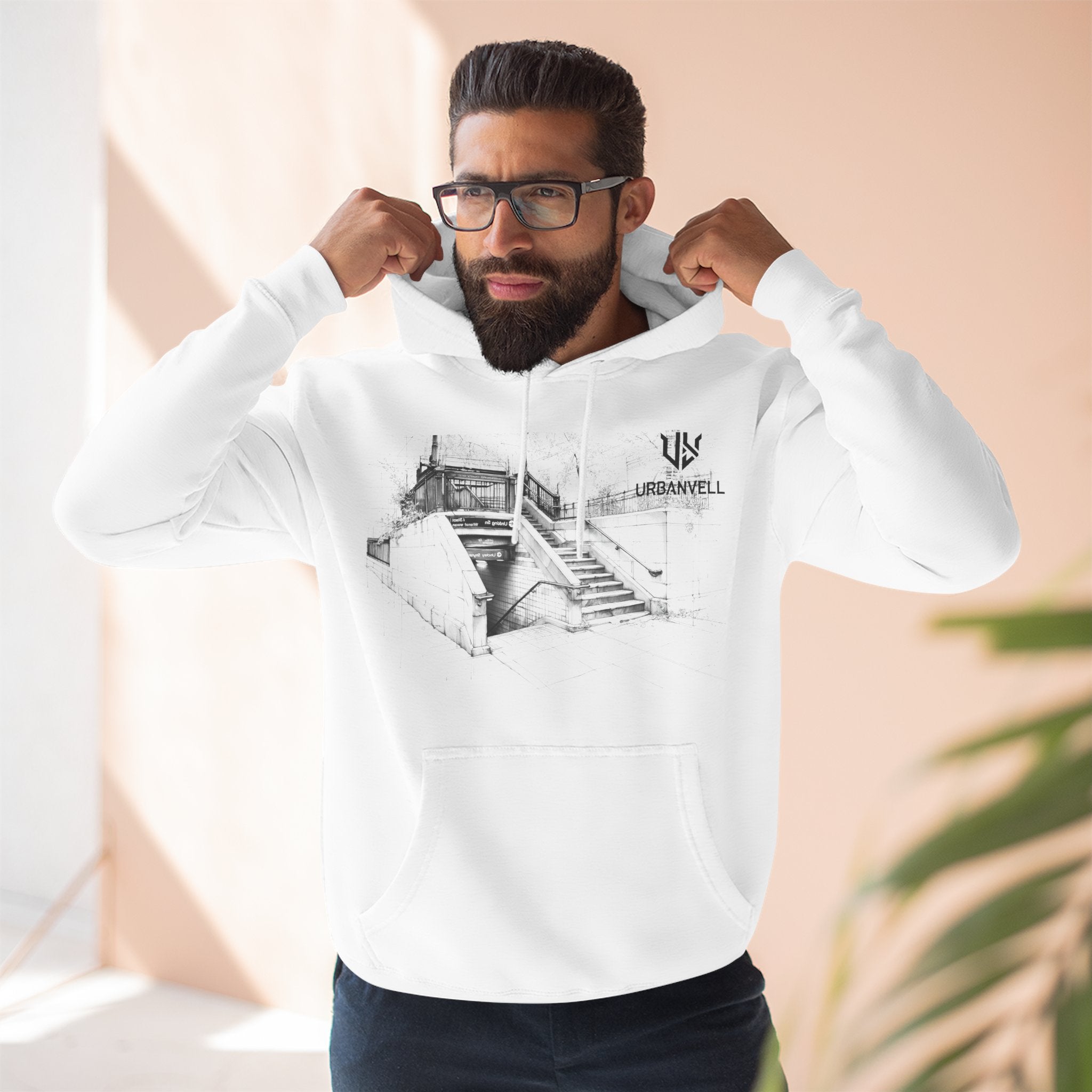 Metro Station Sketch Hoodie — URBANVELL