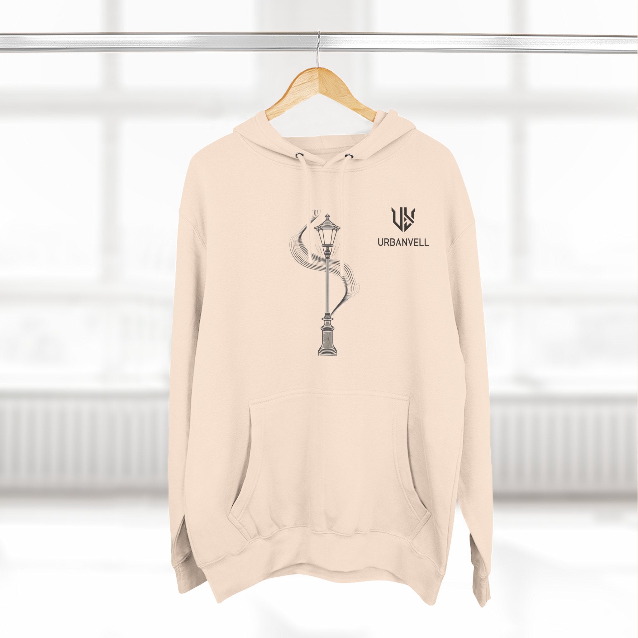 Streetlamp Hoodie — Minimalist Urban Fleece Hoodie