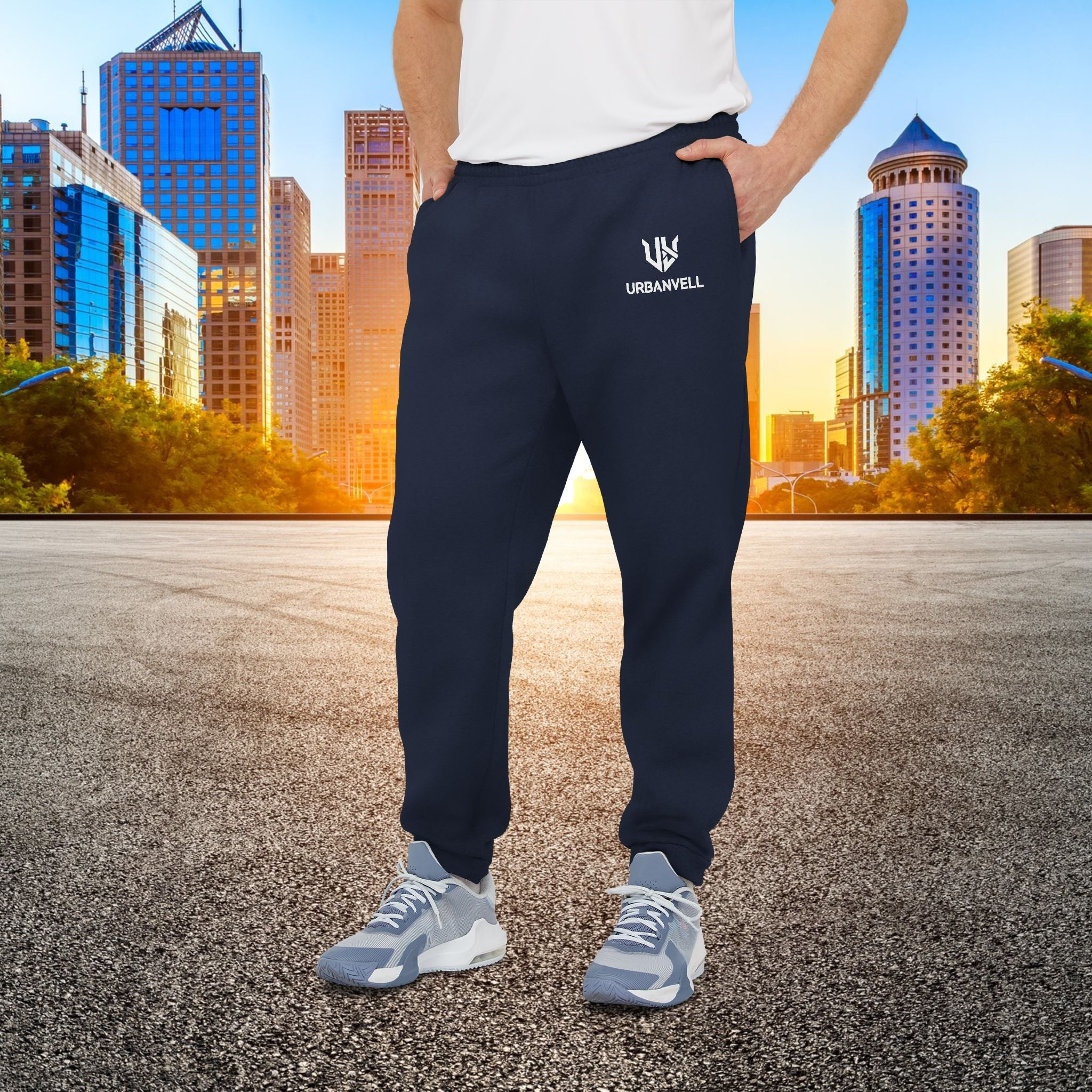 Adidas URBANVELL Fleece Joggers — Comfortable Casual Sweatpants with Logo