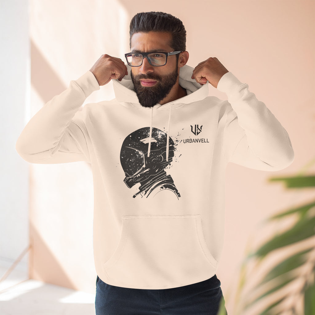 Helmet Hoodie — Vintage Space Helmet Graphic Fleece Hoodie