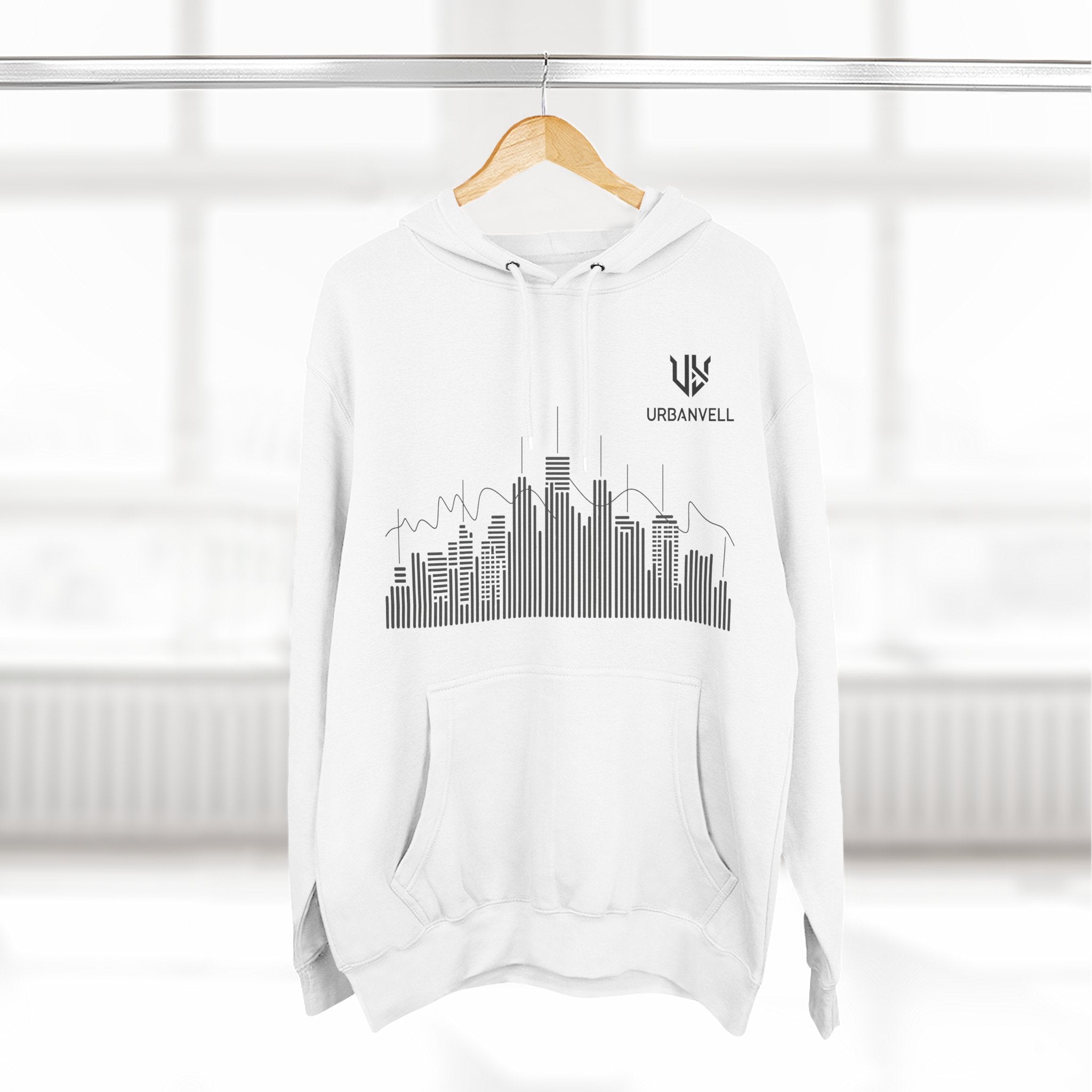 City Skyline Hoodie — URBANVELL Minimalist Skyline Pullover