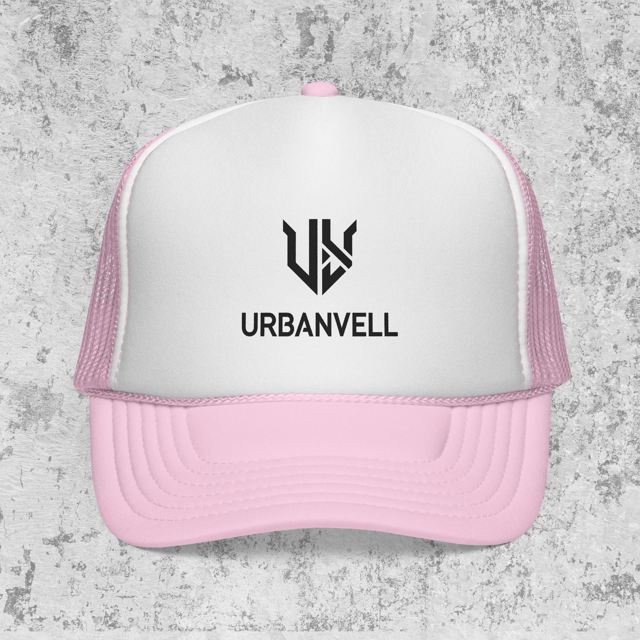 URBANVELL Logo Cap — Distressed Streetwear Mesh Hat