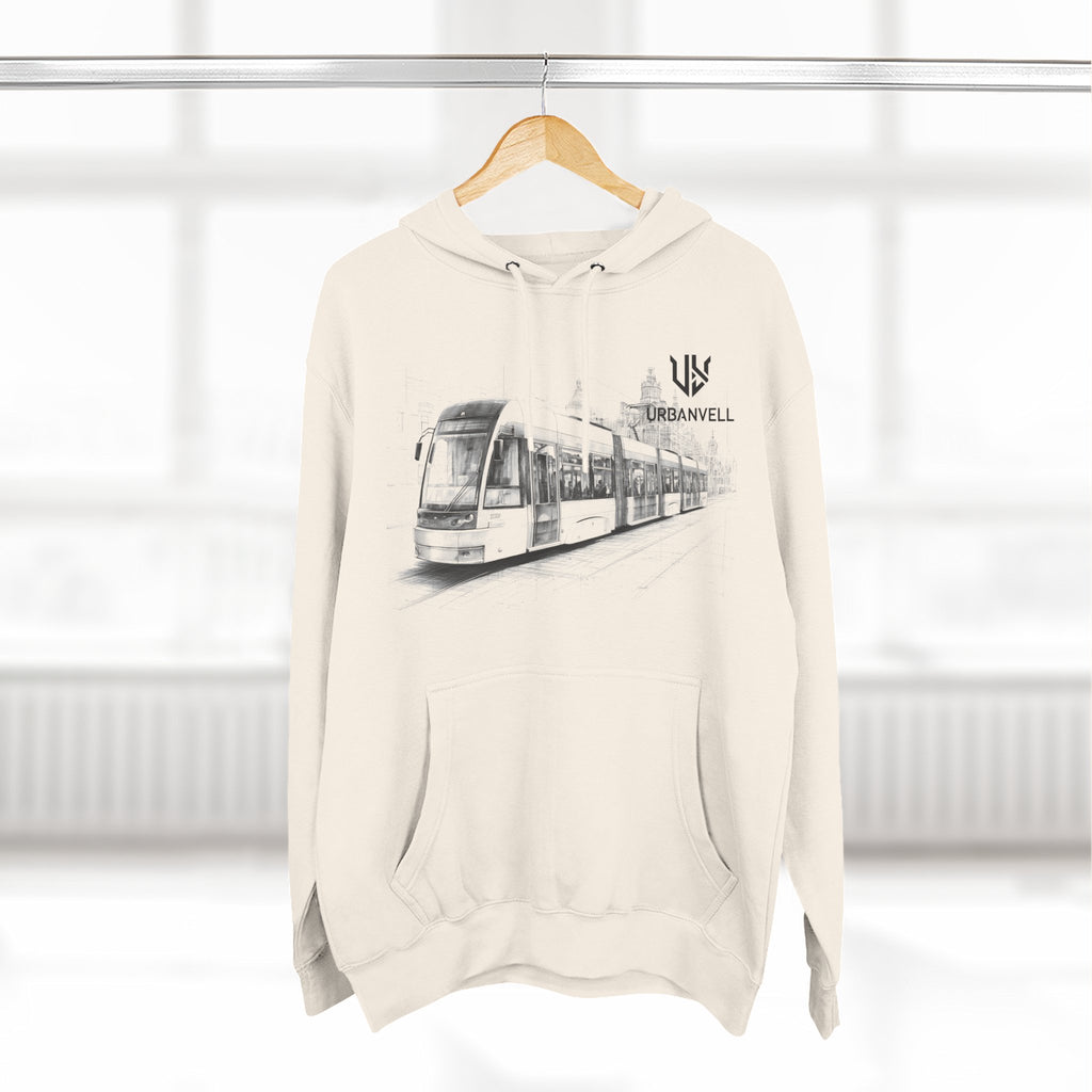 Light Rail Train Hoodie — URBANVELL Sketch Transit Design