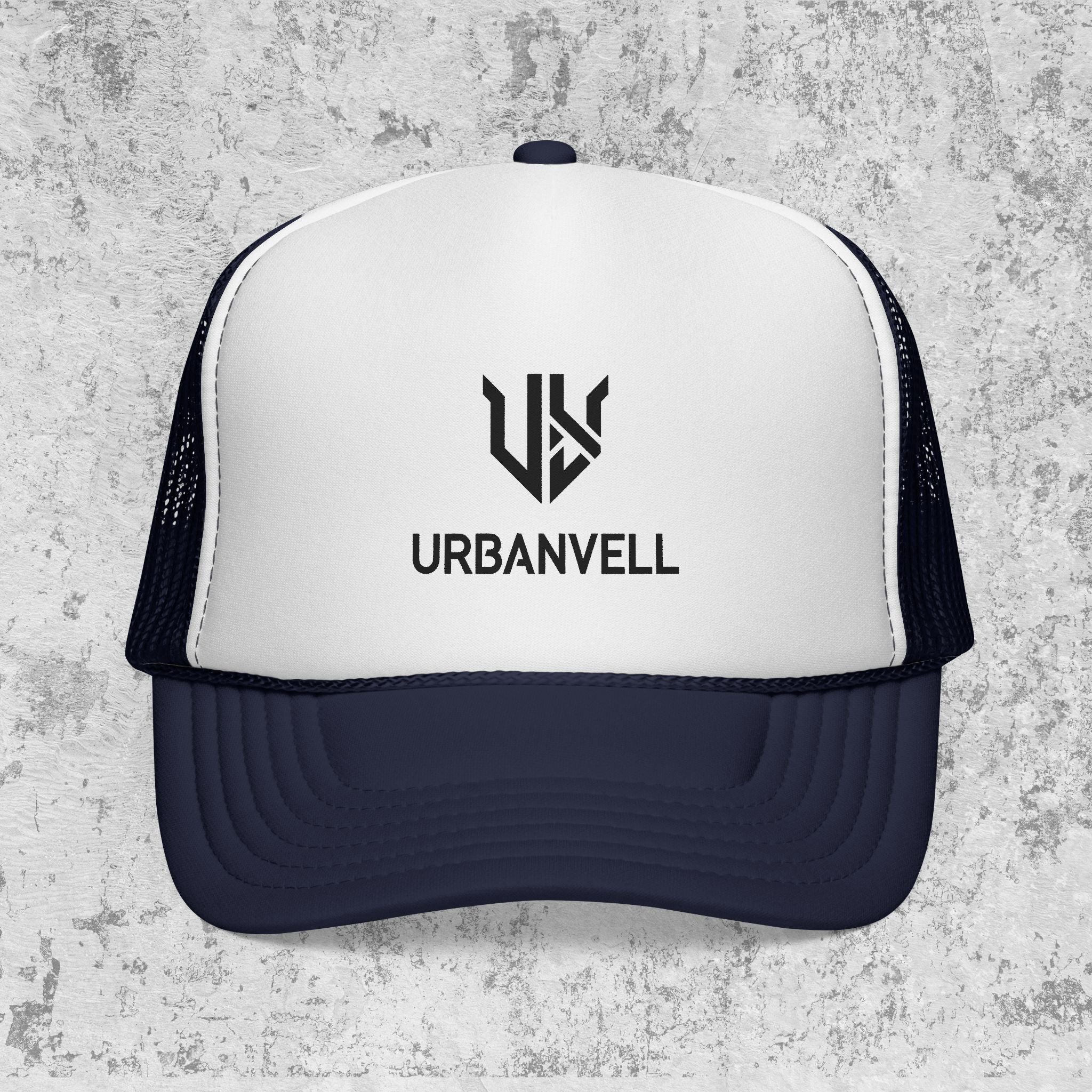 URBANVELL Logo Cap — Distressed Streetwear Mesh Hat