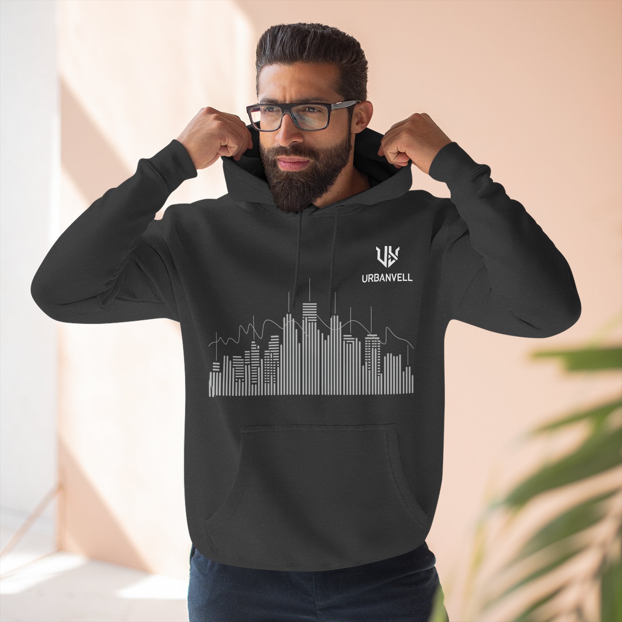 City Skyline Hoodie — URBANVELL Minimalist Skyline Pullover