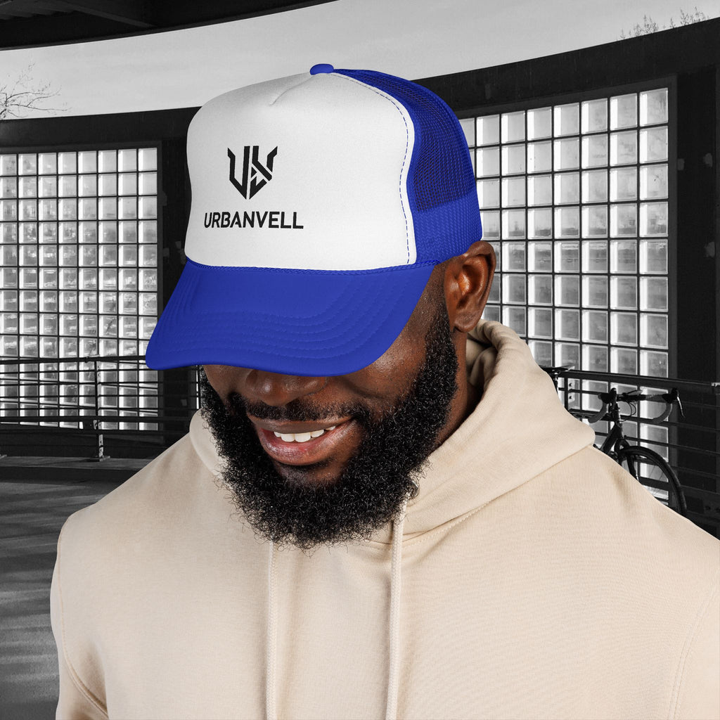 URBANVELL Logo Cap — Distressed Streetwear Mesh Hat
