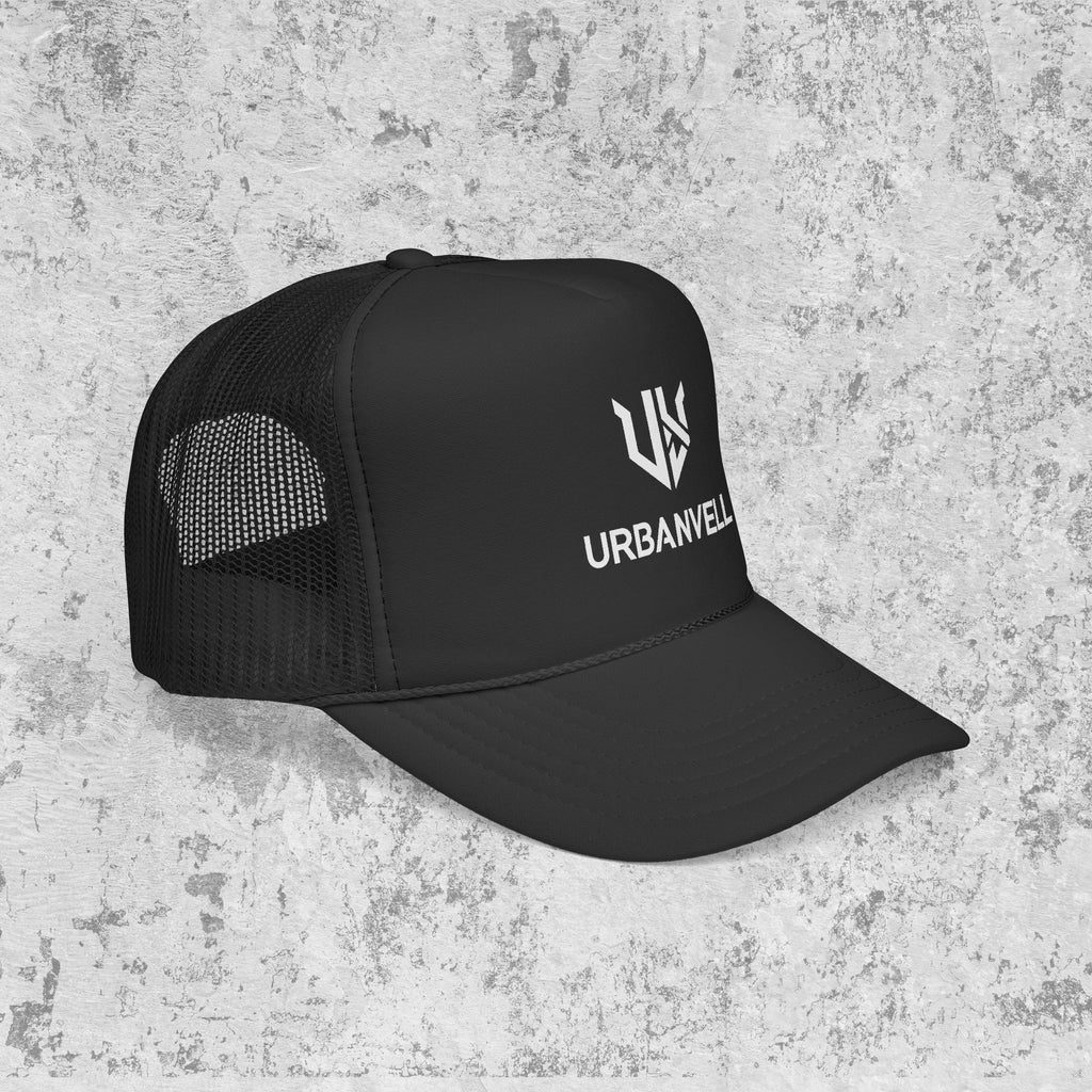 URBANVELL Logo Cap — Distressed Streetwear Mesh Hat