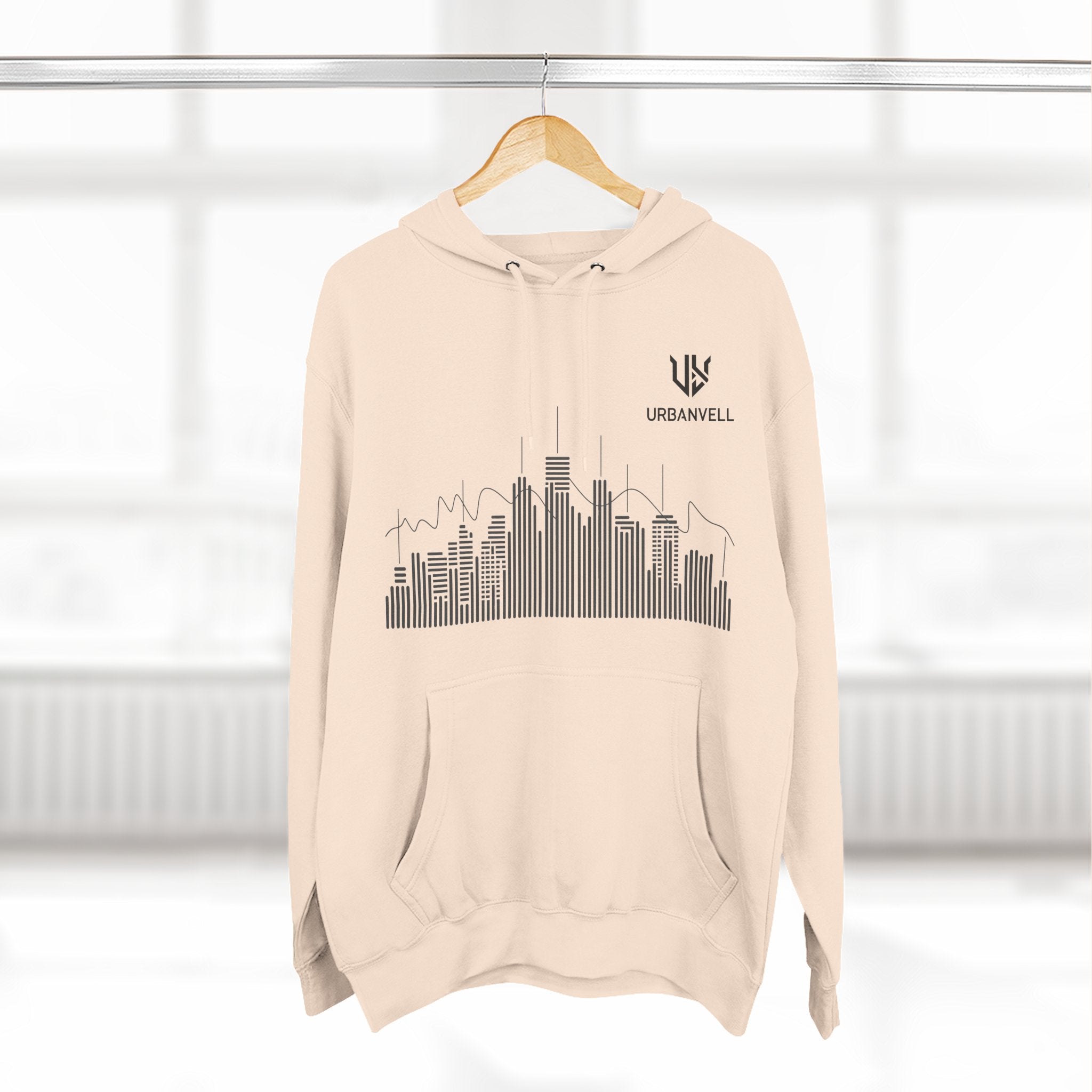 City Skyline Hoodie — URBANVELL Minimalist Skyline Pullover