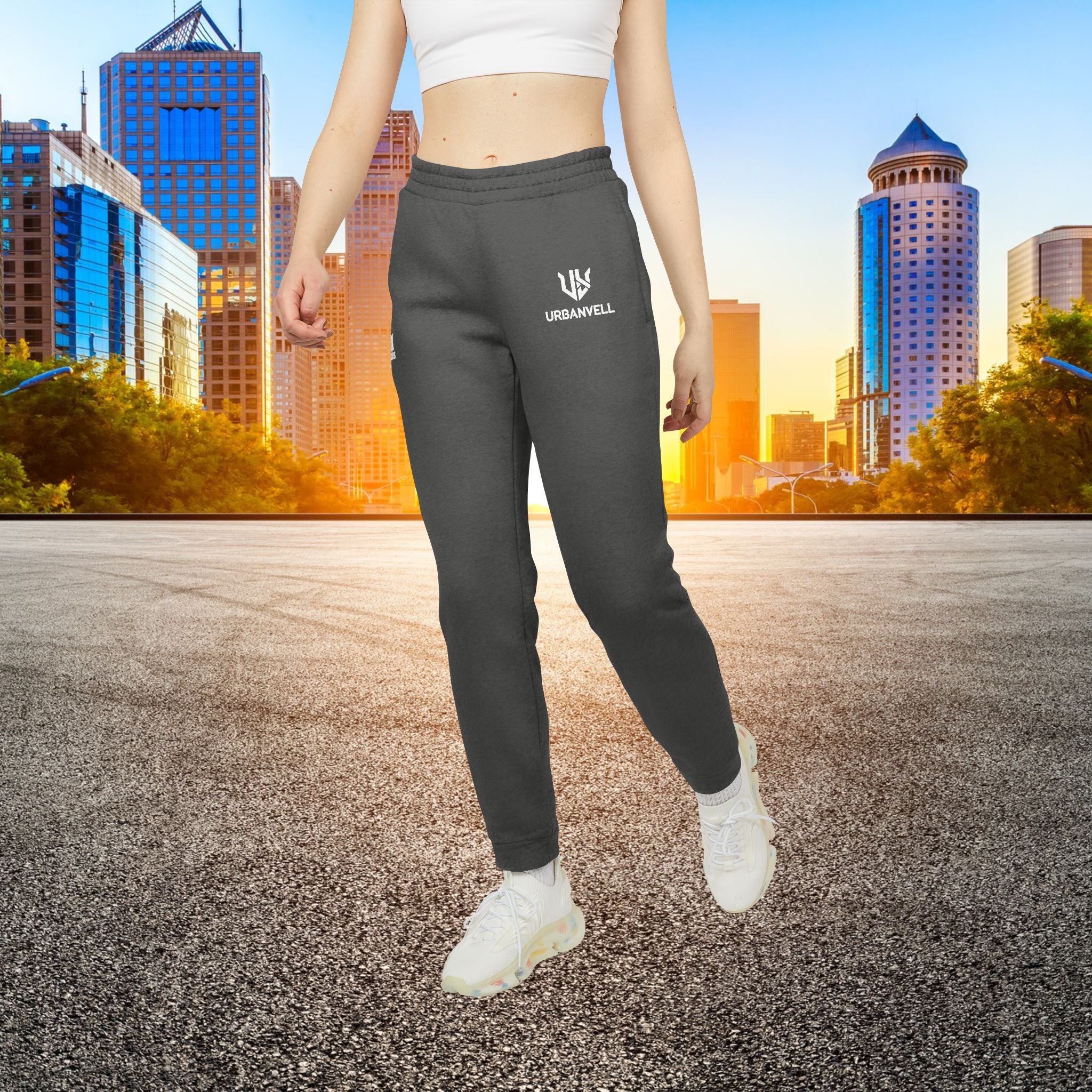 Adidas URBANVELL Fleece Joggers — Comfortable Casual Sweatpants with Logo