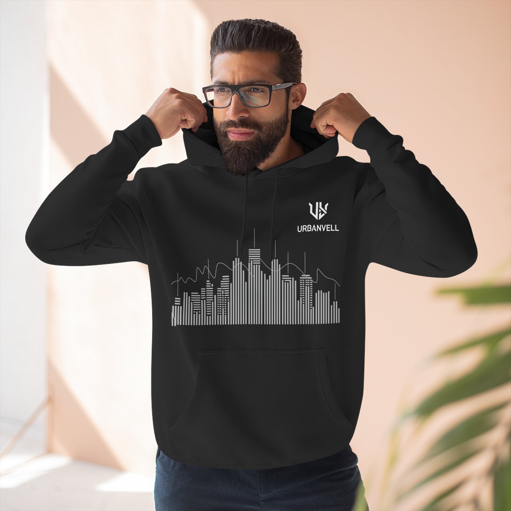 City Skyline Hoodie — URBANVELL Minimalist Skyline Pullover