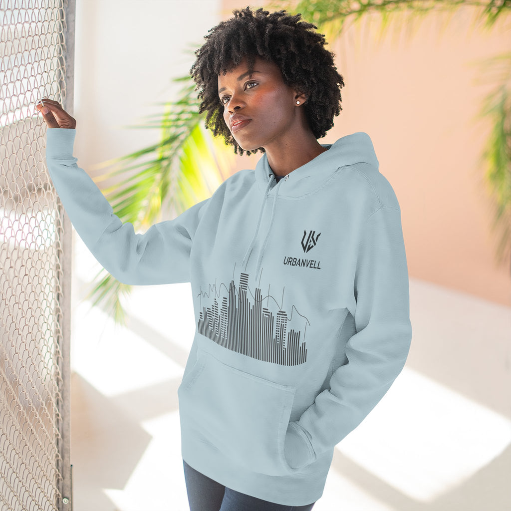 City Skyline Hoodie — URBANVELL Minimalist Skyline Pullover