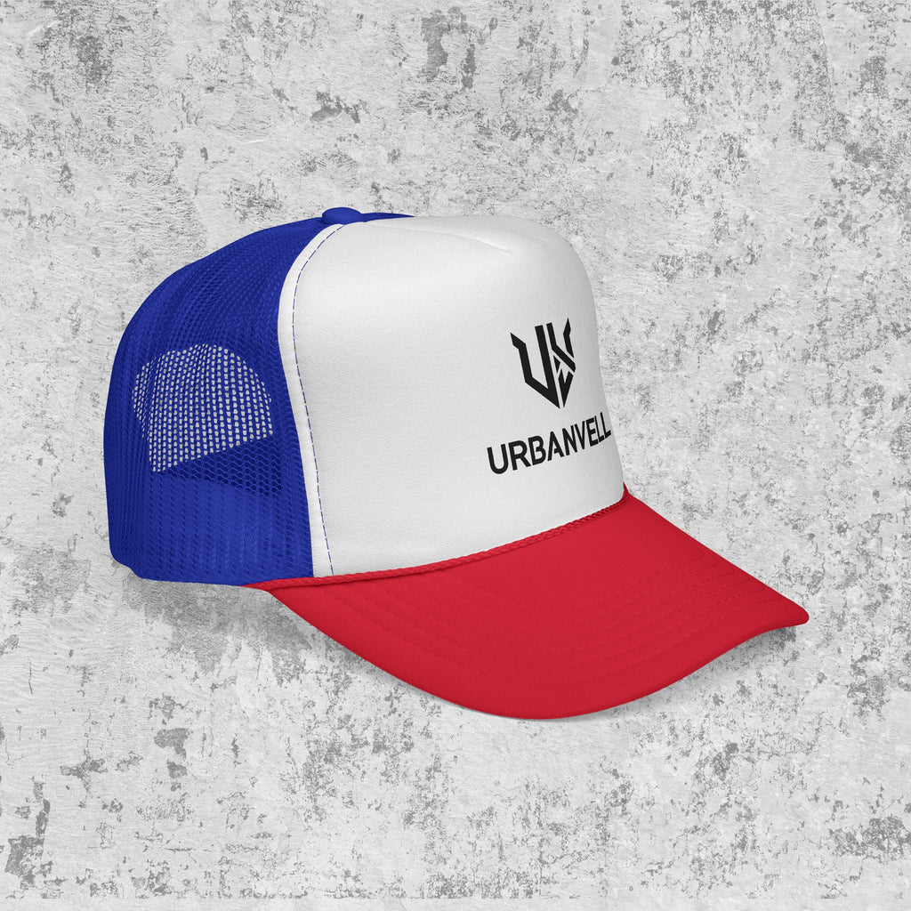URBANVELL Logo Cap — Distressed Streetwear Mesh Hat