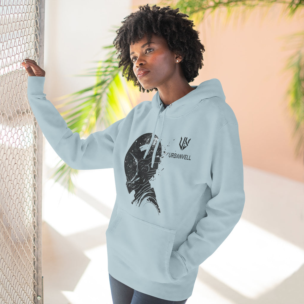 Helmet Hoodie — Vintage Space Helmet Graphic Fleece Hoodie