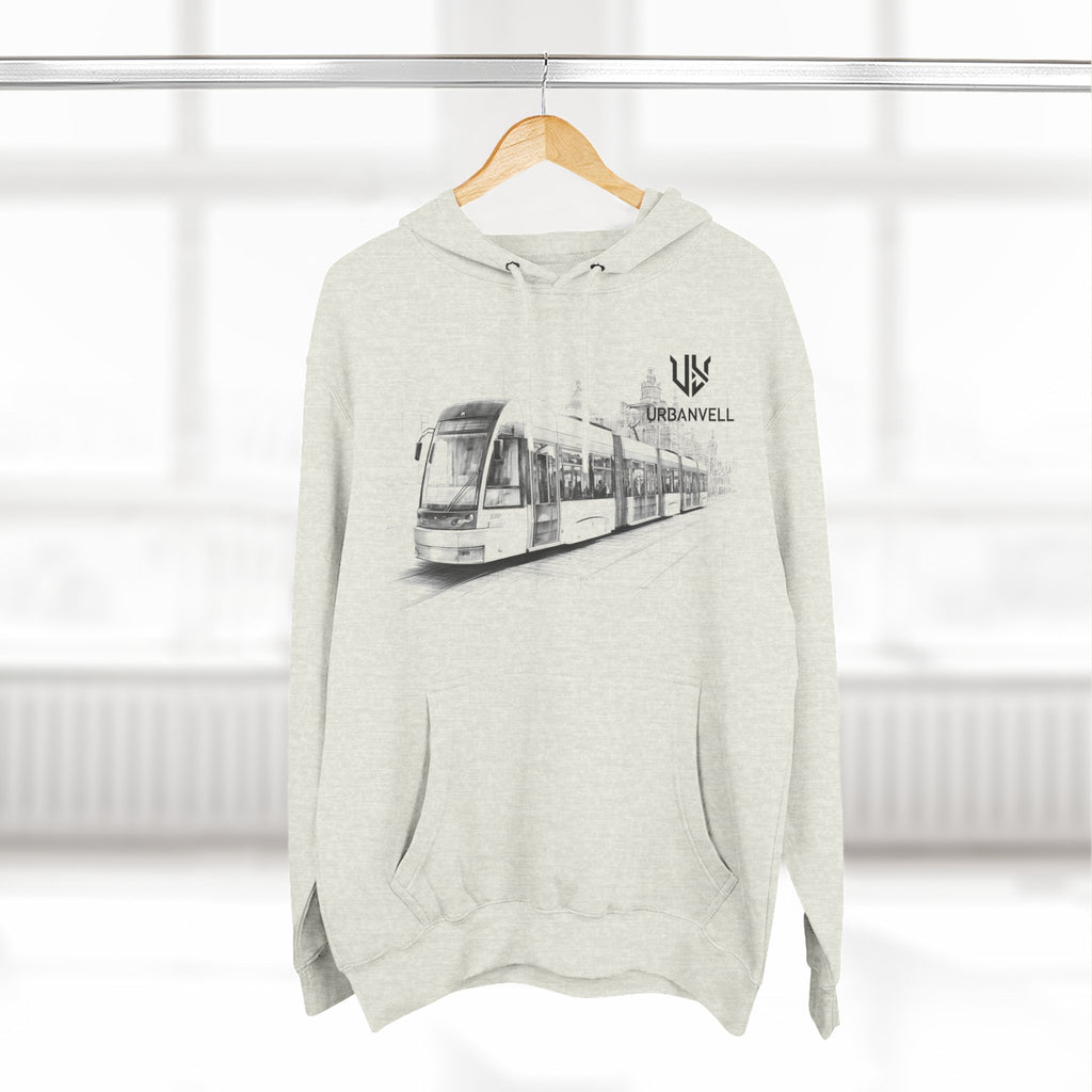 Light Rail Train Hoodie — URBANVELL Sketch Transit Design