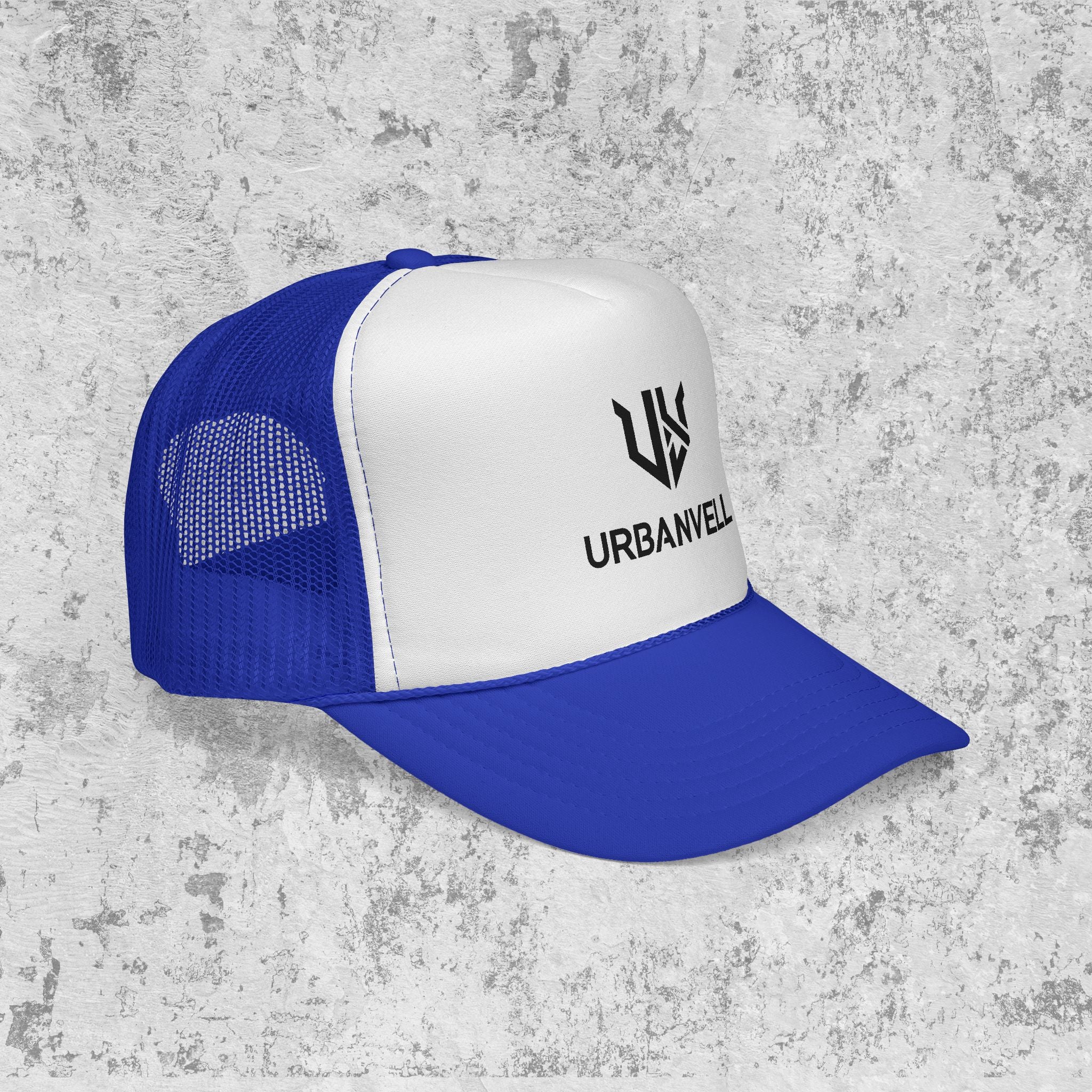 URBANVELL Logo Cap — Distressed Streetwear Mesh Hat