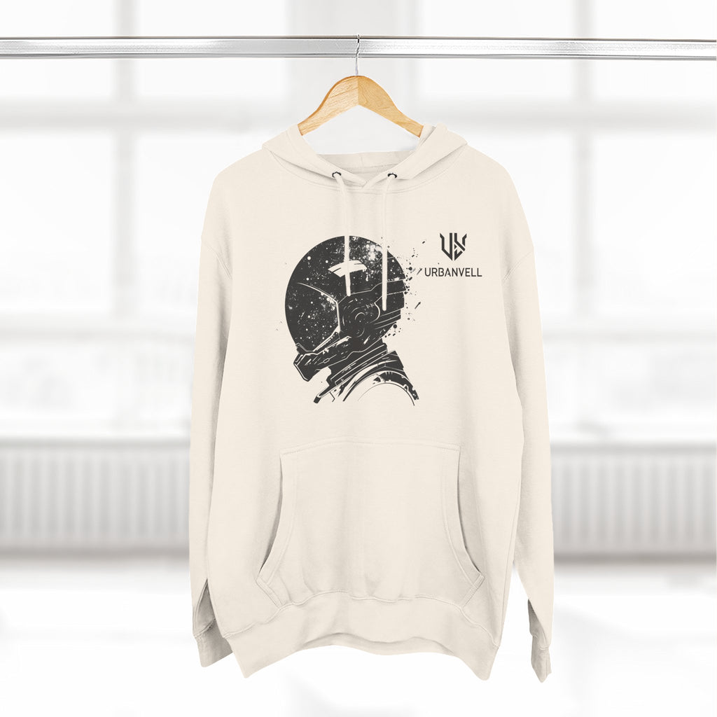 Helmet Hoodie — Vintage Space Helmet Graphic Fleece Hoodie