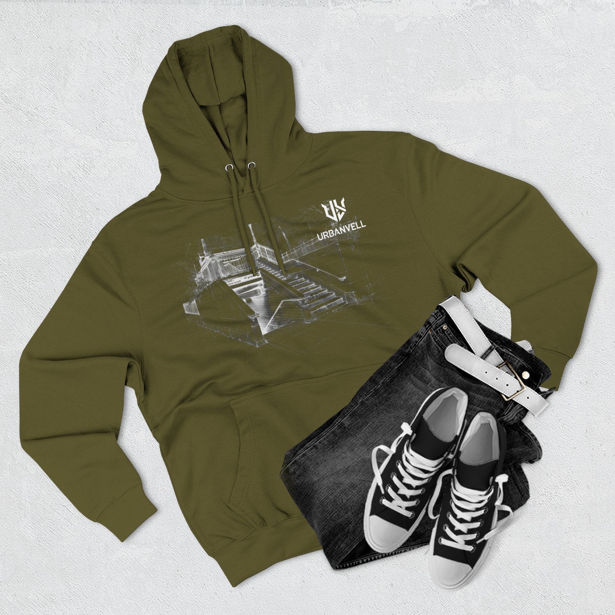 Metro Station Sketch Hoodie — URBANVELL