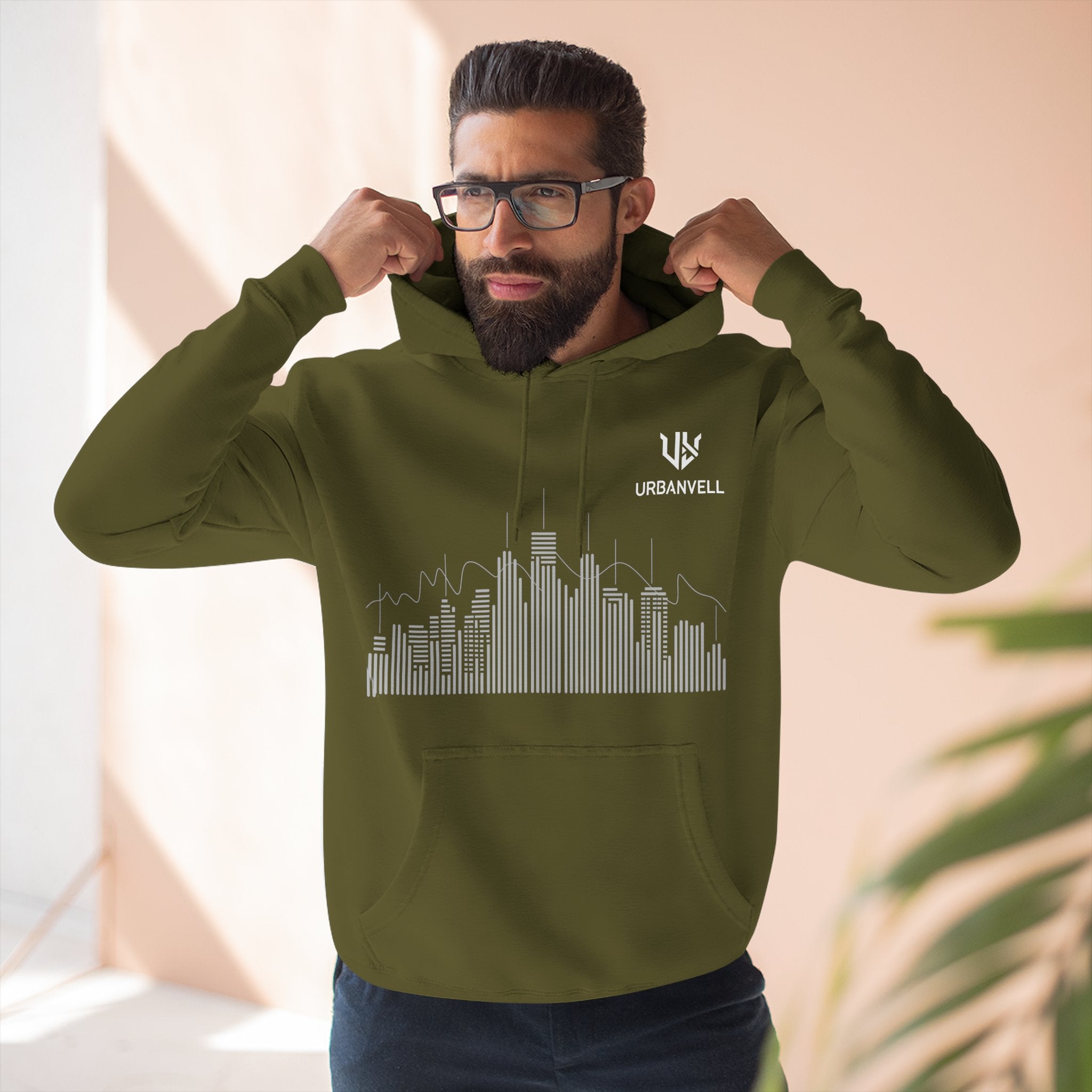 City Skyline Hoodie — URBANVELL Minimalist Skyline Pullover