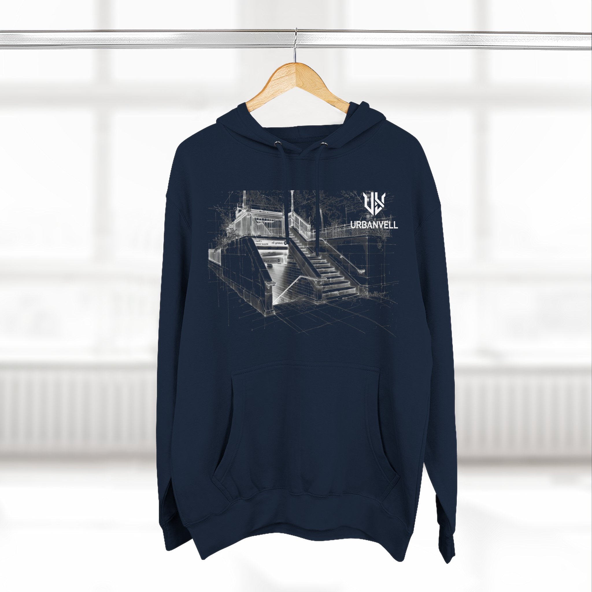 Metro Station Sketch Hoodie — URBANVELL