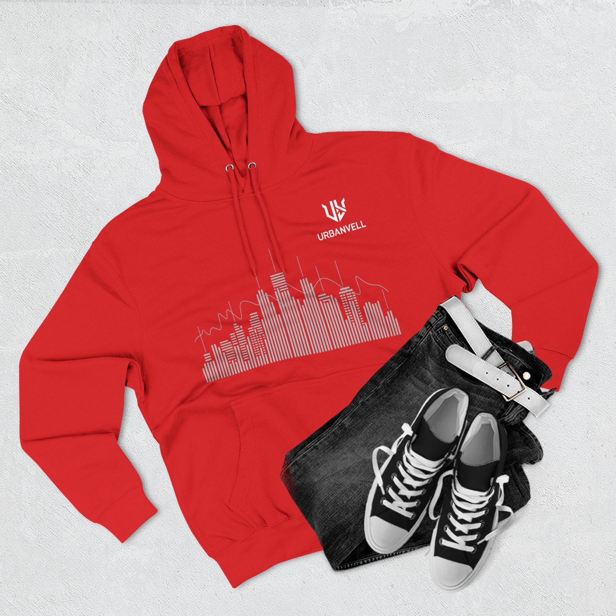 City Skyline Hoodie — URBANVELL Minimalist Skyline Pullover