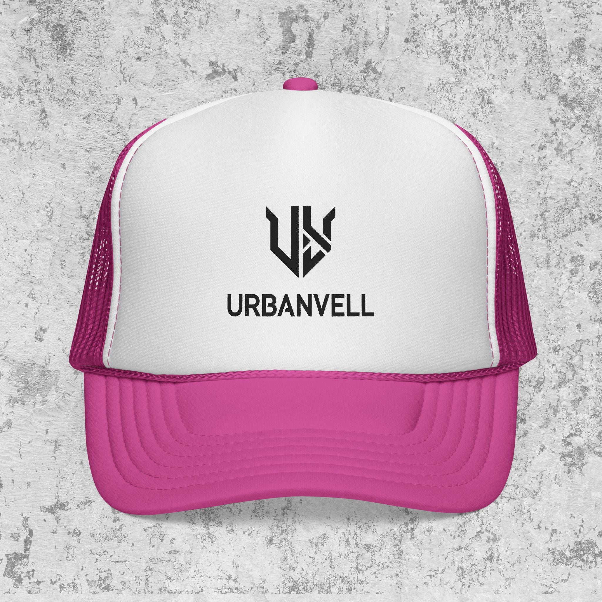 URBANVELL Logo Cap — Distressed Streetwear Mesh Hat