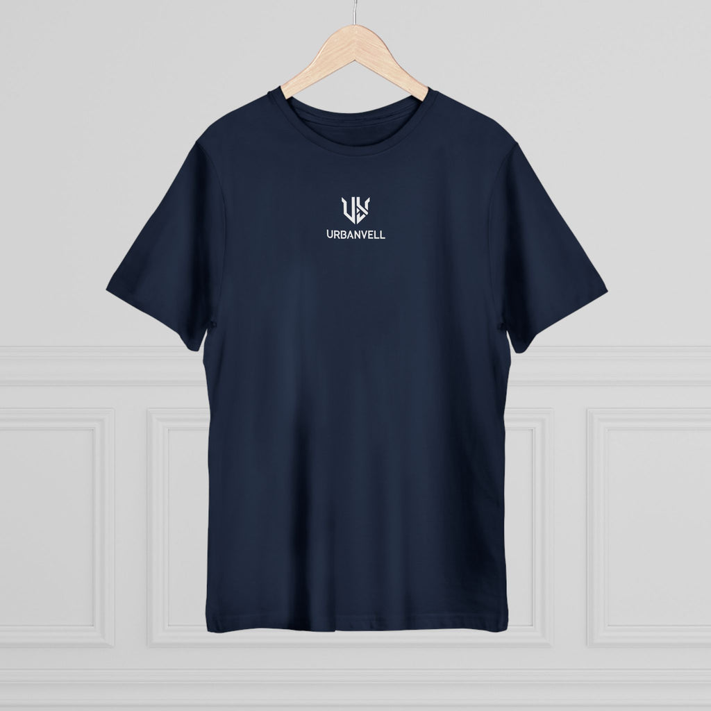 Minimal UrbanVell Centered Logo T‑Shirt — URBANVELL Clean Small Chest Logo Tee