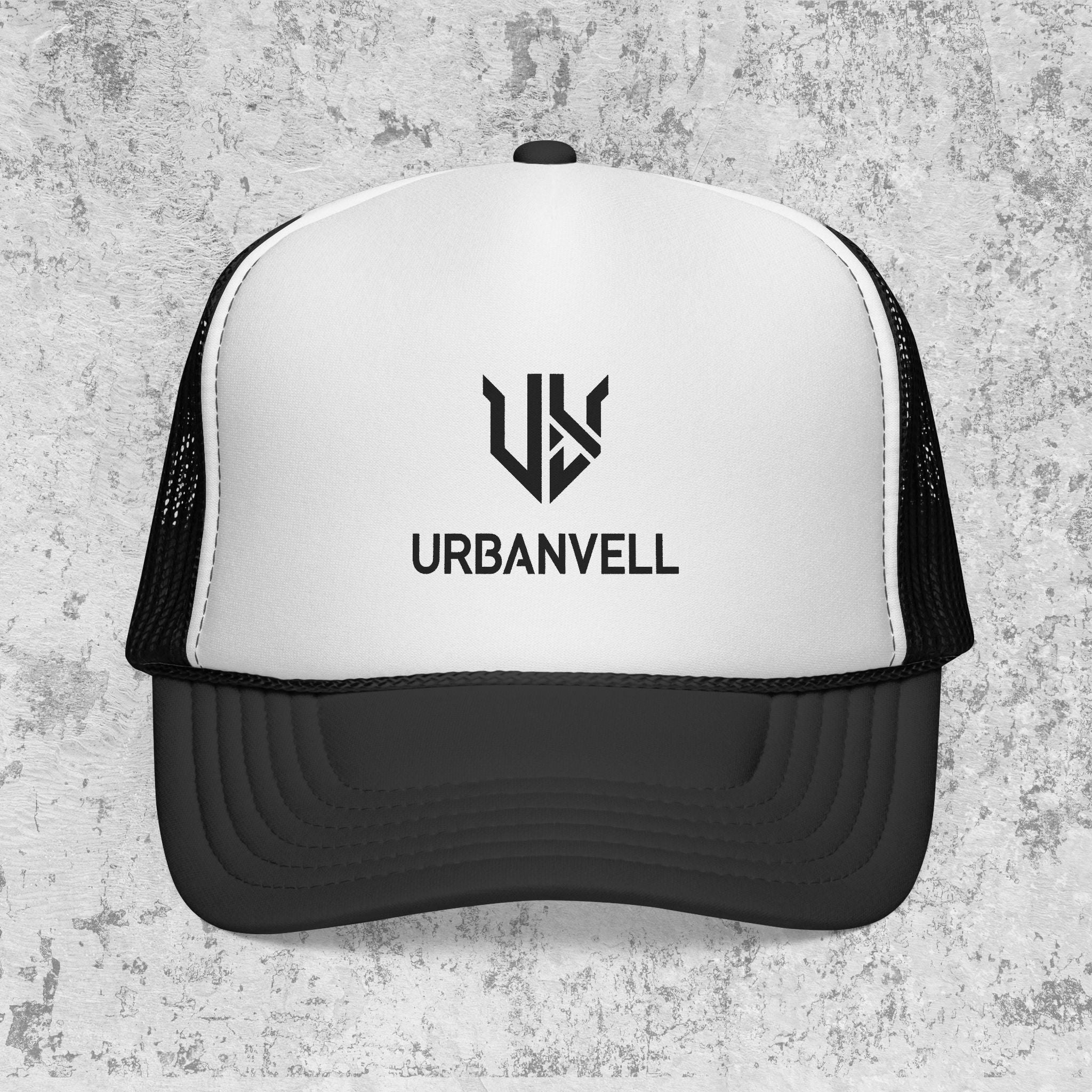 URBANVELL Logo Cap — Distressed Streetwear Mesh Hat