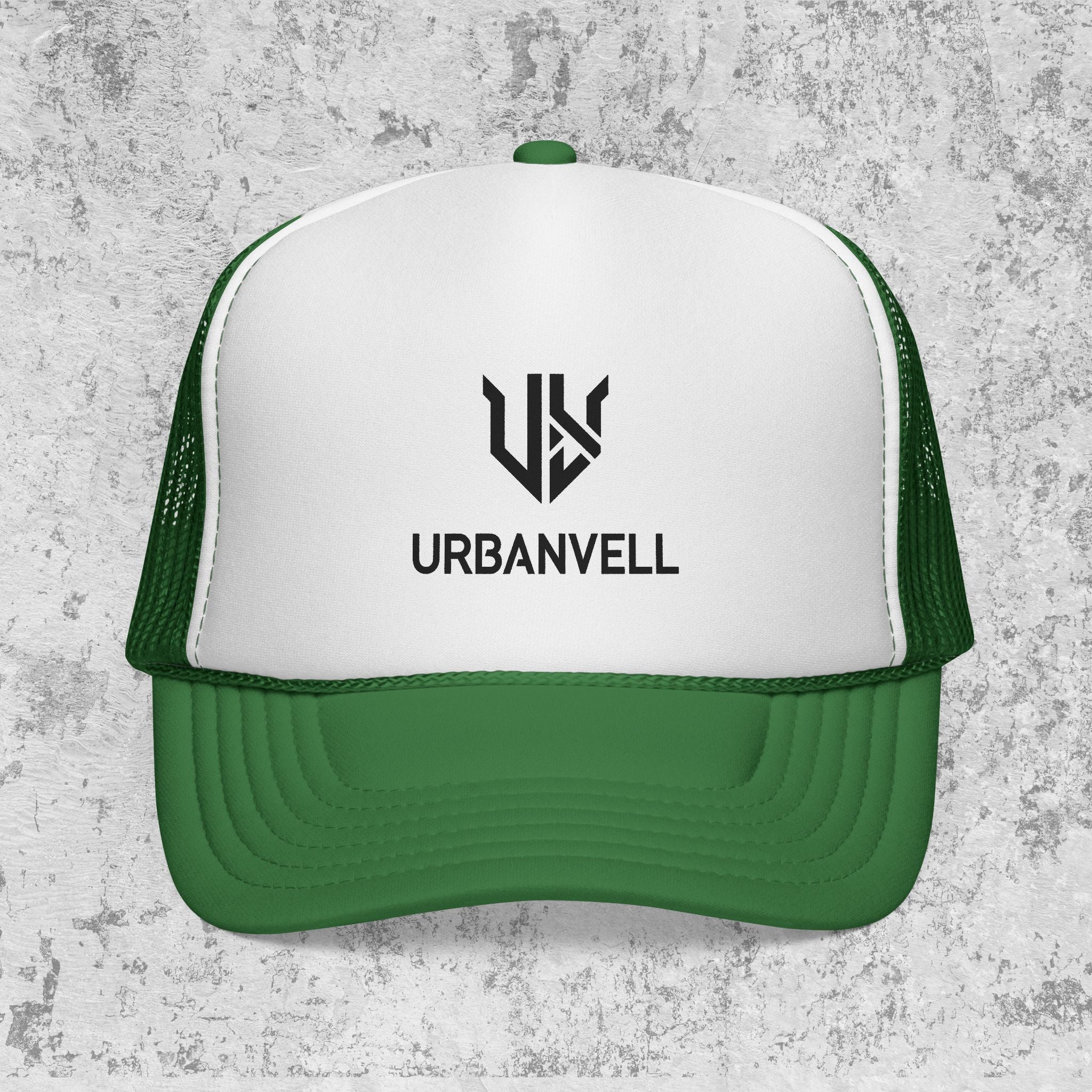 URBANVELL Logo Cap — Distressed Streetwear Mesh Hat