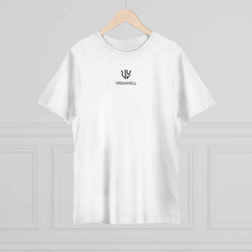 Minimal UrbanVell Centered Logo T‑Shirt — URBANVELL Clean Small Chest Logo Tee
