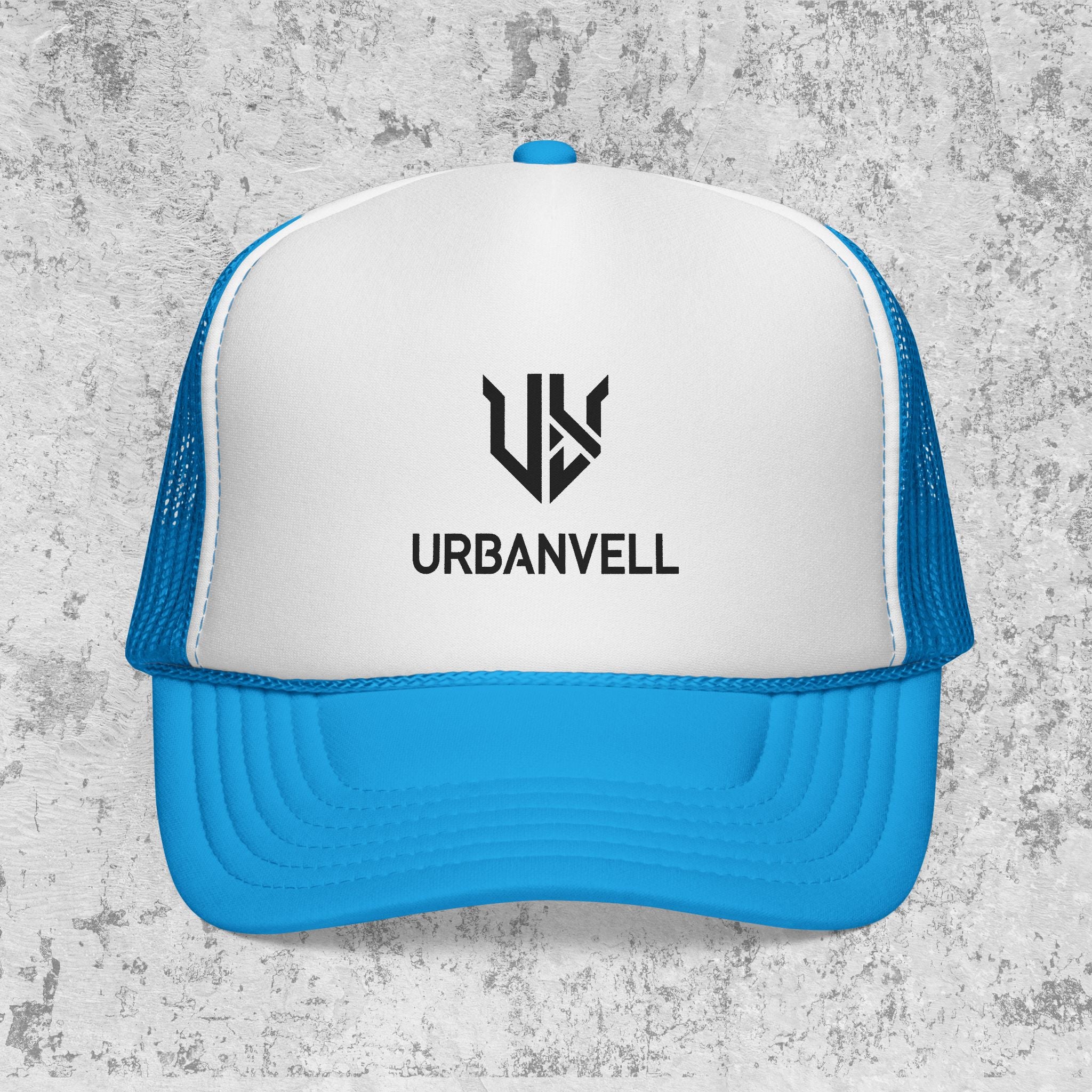 URBANVELL Logo Cap — Distressed Streetwear Mesh Hat