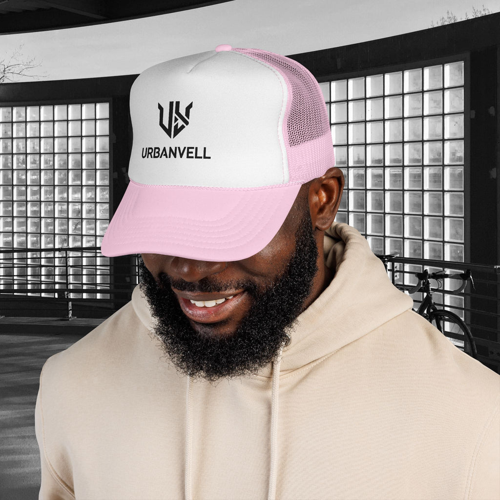 URBANVELL Logo Cap — Distressed Streetwear Mesh Hat