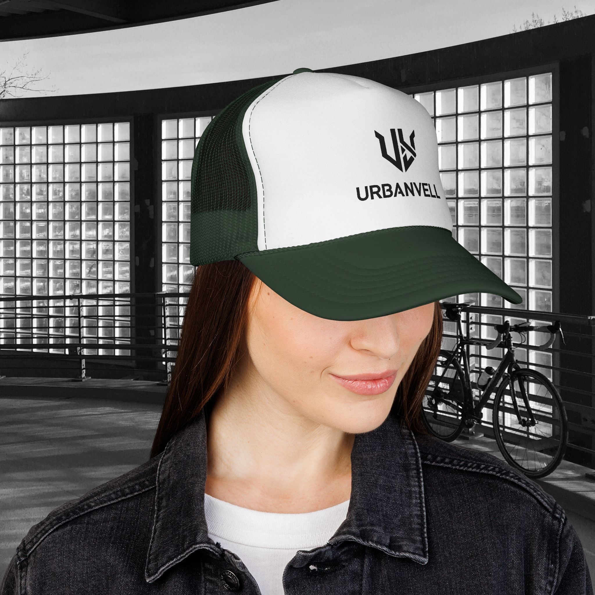 URBANVELL Logo Cap — Distressed Streetwear Mesh Hat